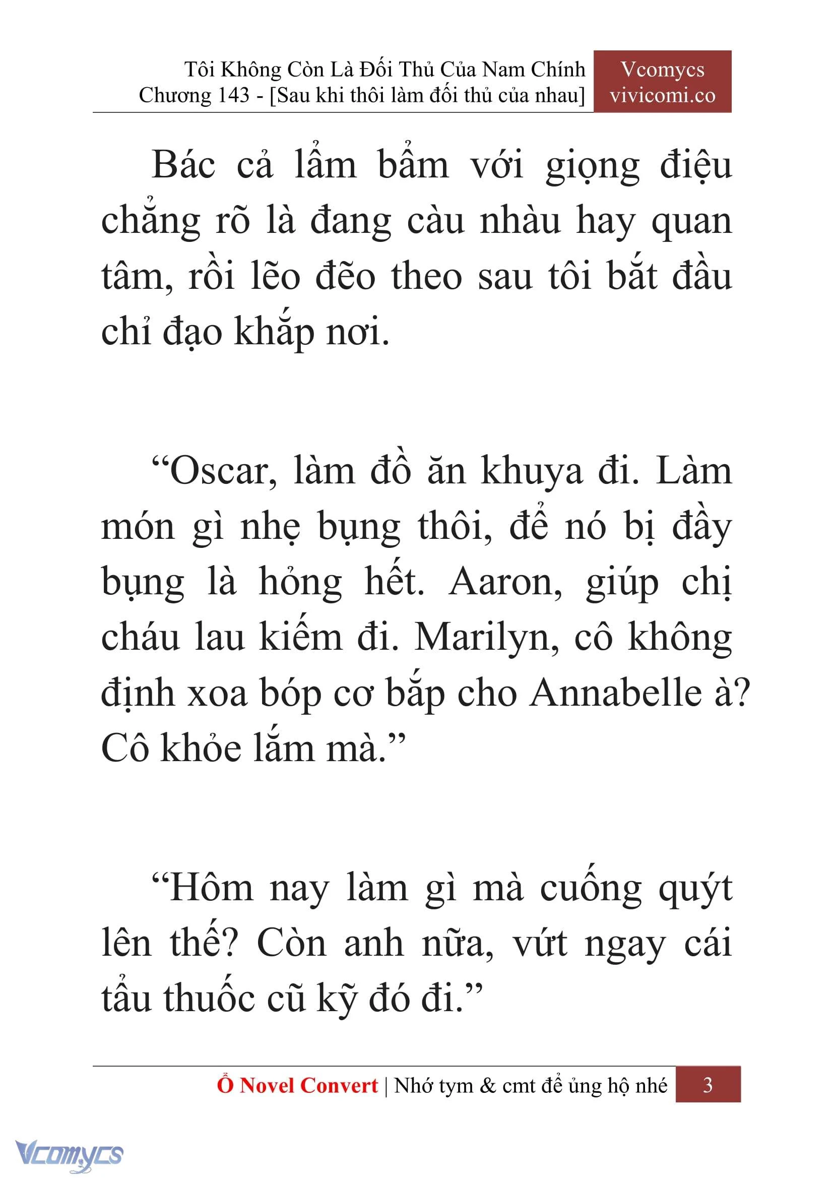 [Novel] Tôi Không Còn Là Đối Thủ Của Nam Chính Chapter  143 - 5