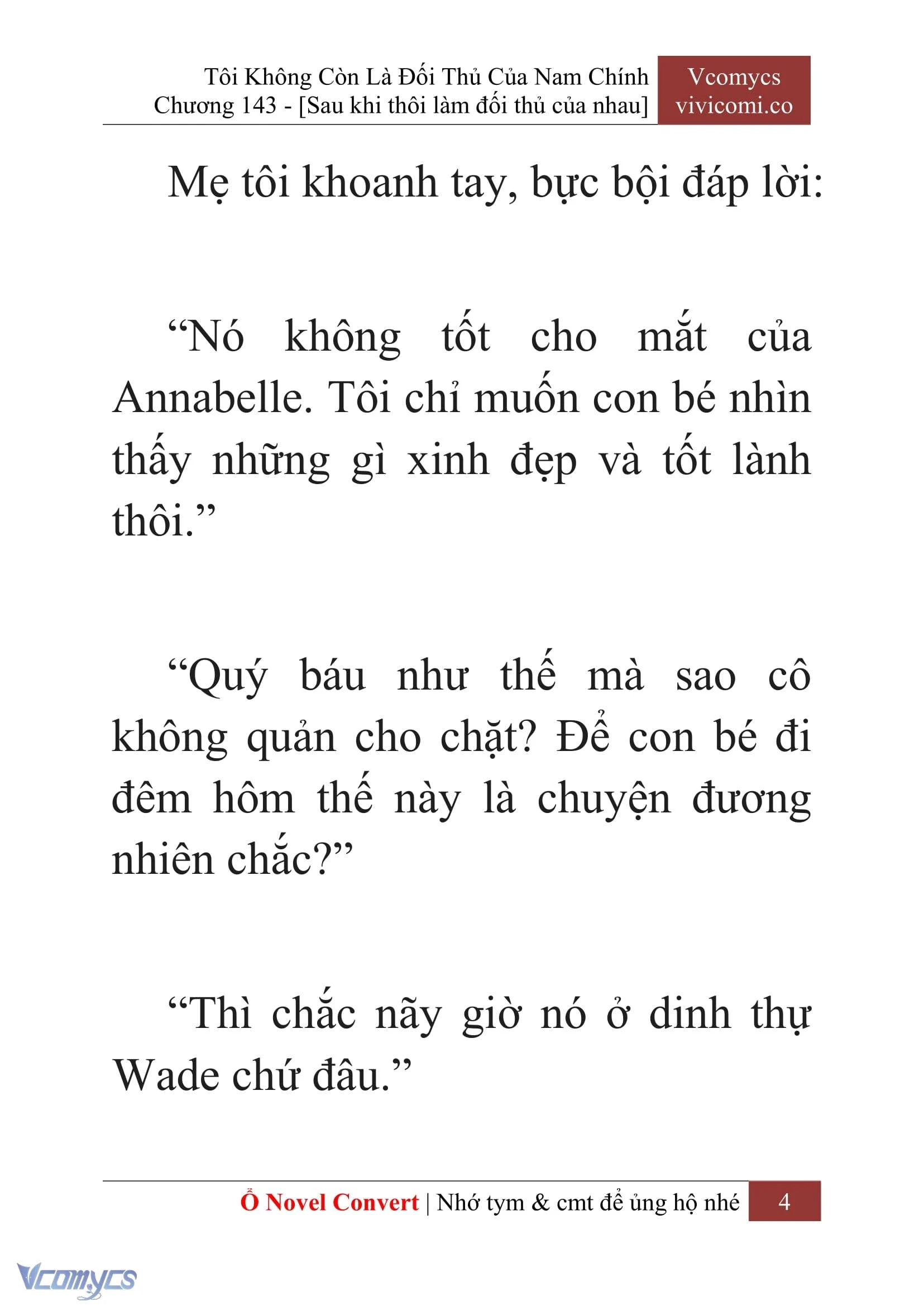[Novel] Tôi Không Còn Là Đối Thủ Của Nam Chính Chapter  143 - 6