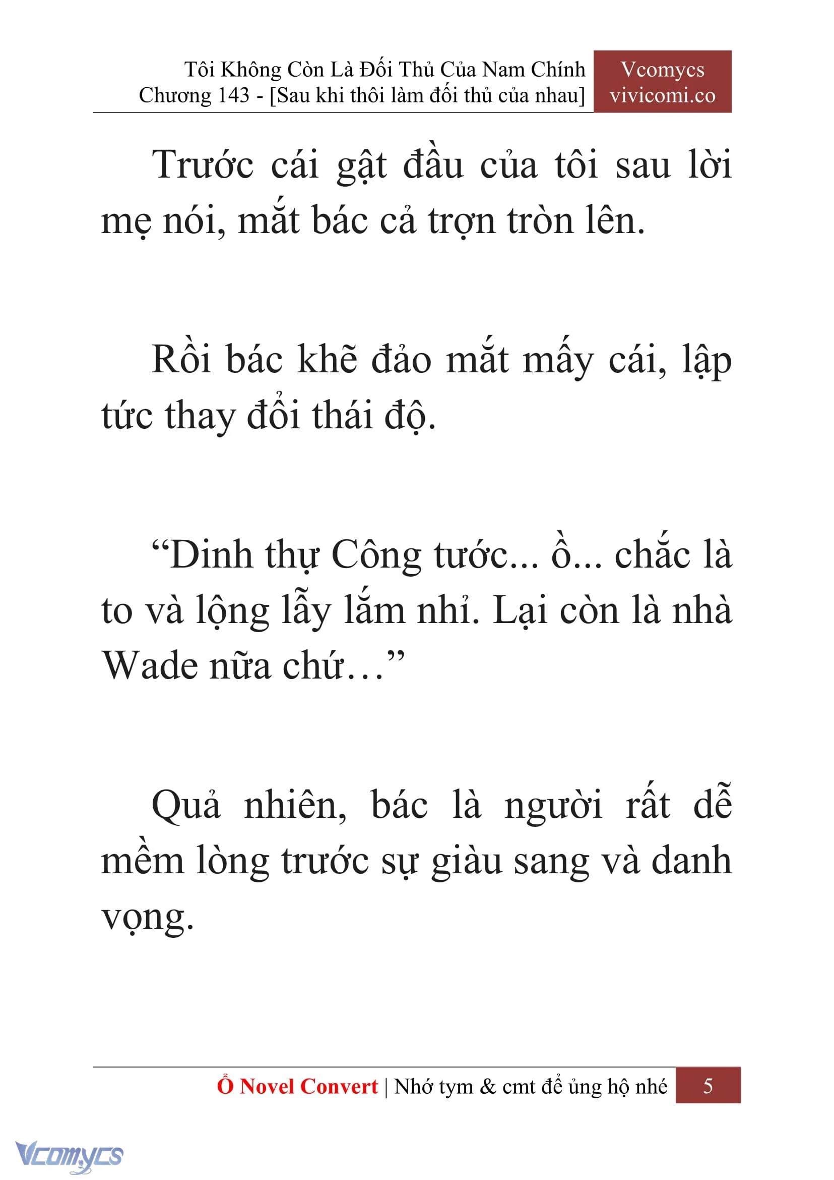 [Novel] Tôi Không Còn Là Đối Thủ Của Nam Chính Chapter  143 - 7