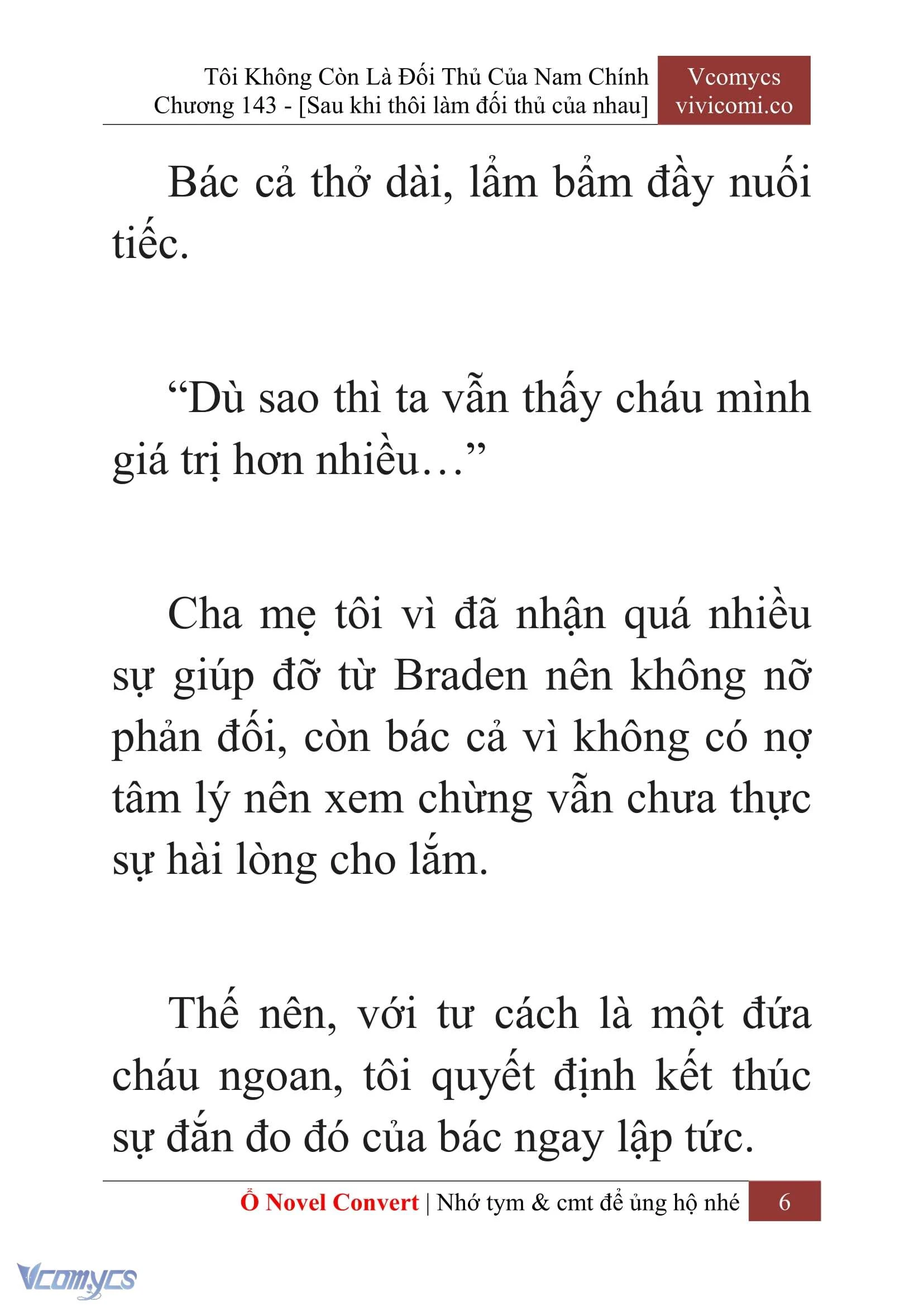 [Novel] Tôi Không Còn Là Đối Thủ Của Nam Chính Chapter  143 - 8