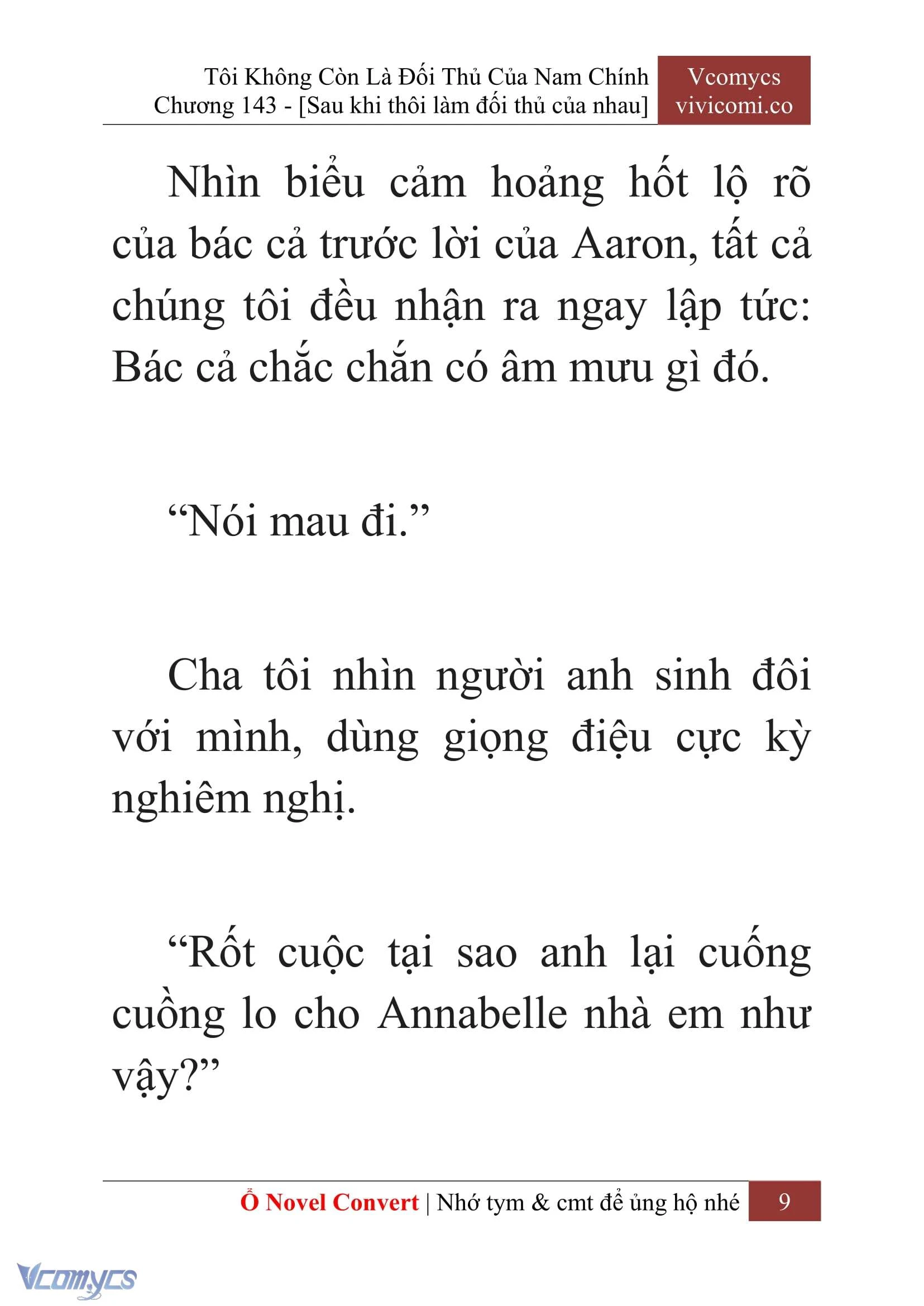 [Novel] Tôi Không Còn Là Đối Thủ Của Nam Chính Chapter  143 - 11