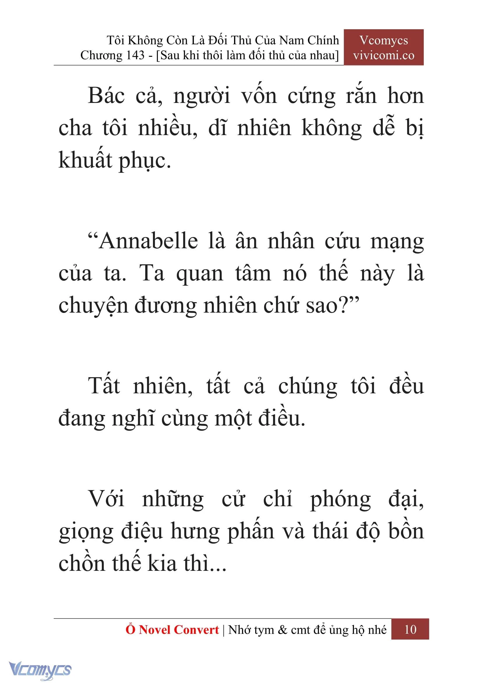 [Novel] Tôi Không Còn Là Đối Thủ Của Nam Chính Chapter  143 - 12