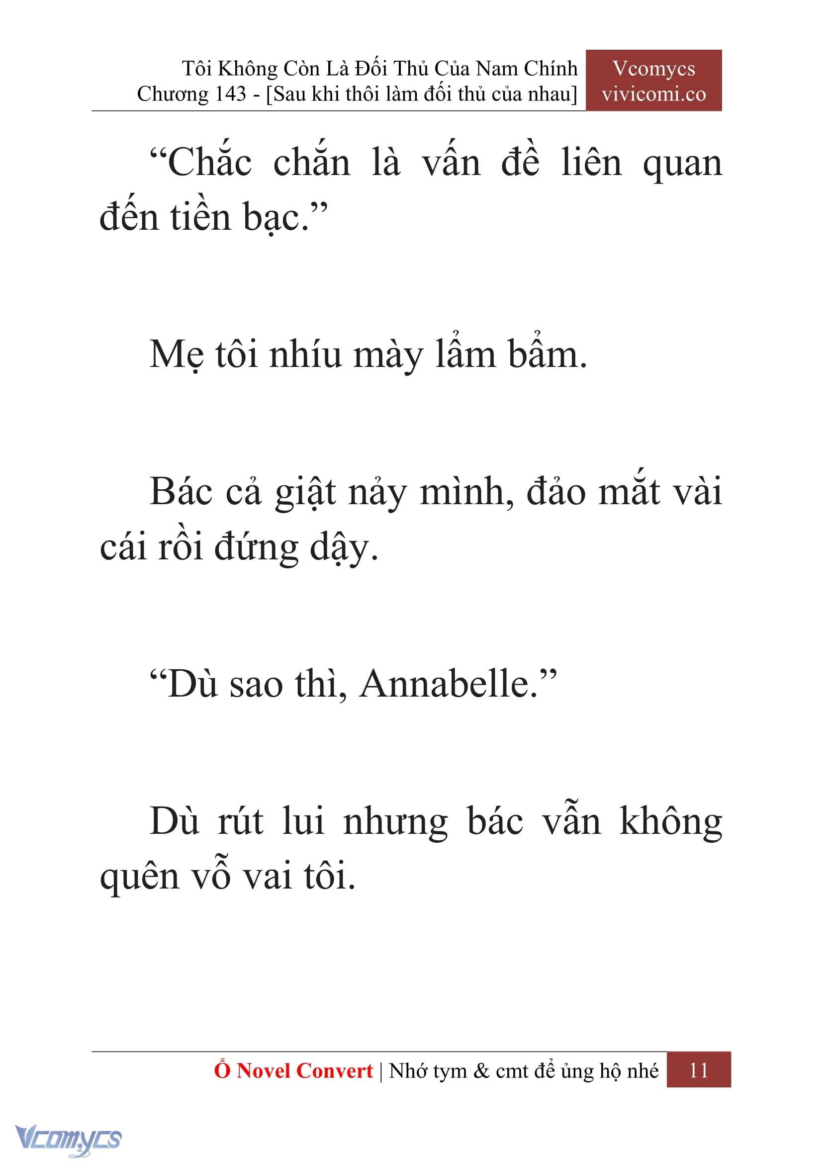 [Novel] Tôi Không Còn Là Đối Thủ Của Nam Chính Chapter  143 - 13