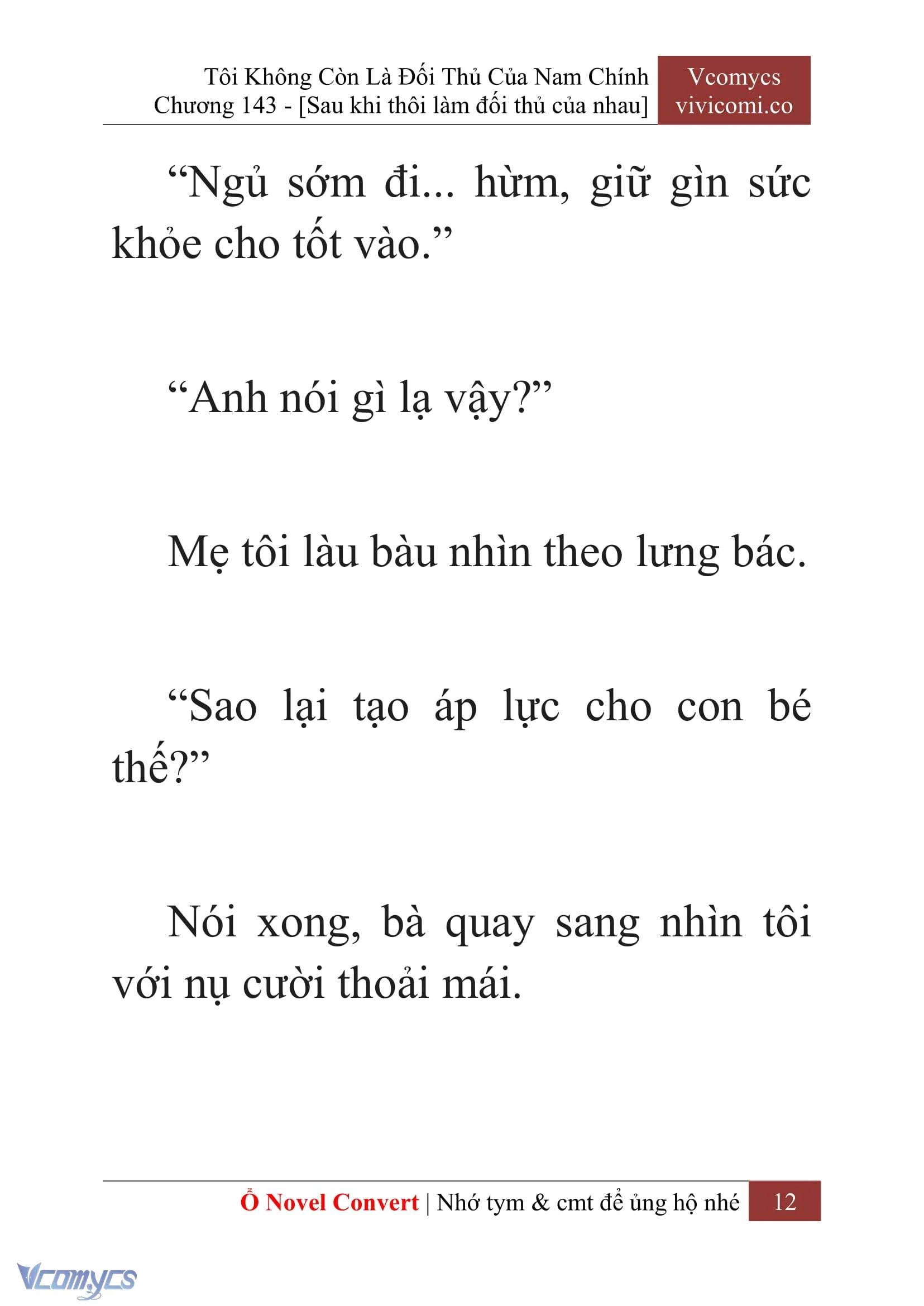 [Novel] Tôi Không Còn Là Đối Thủ Của Nam Chính Chapter  143 - 14