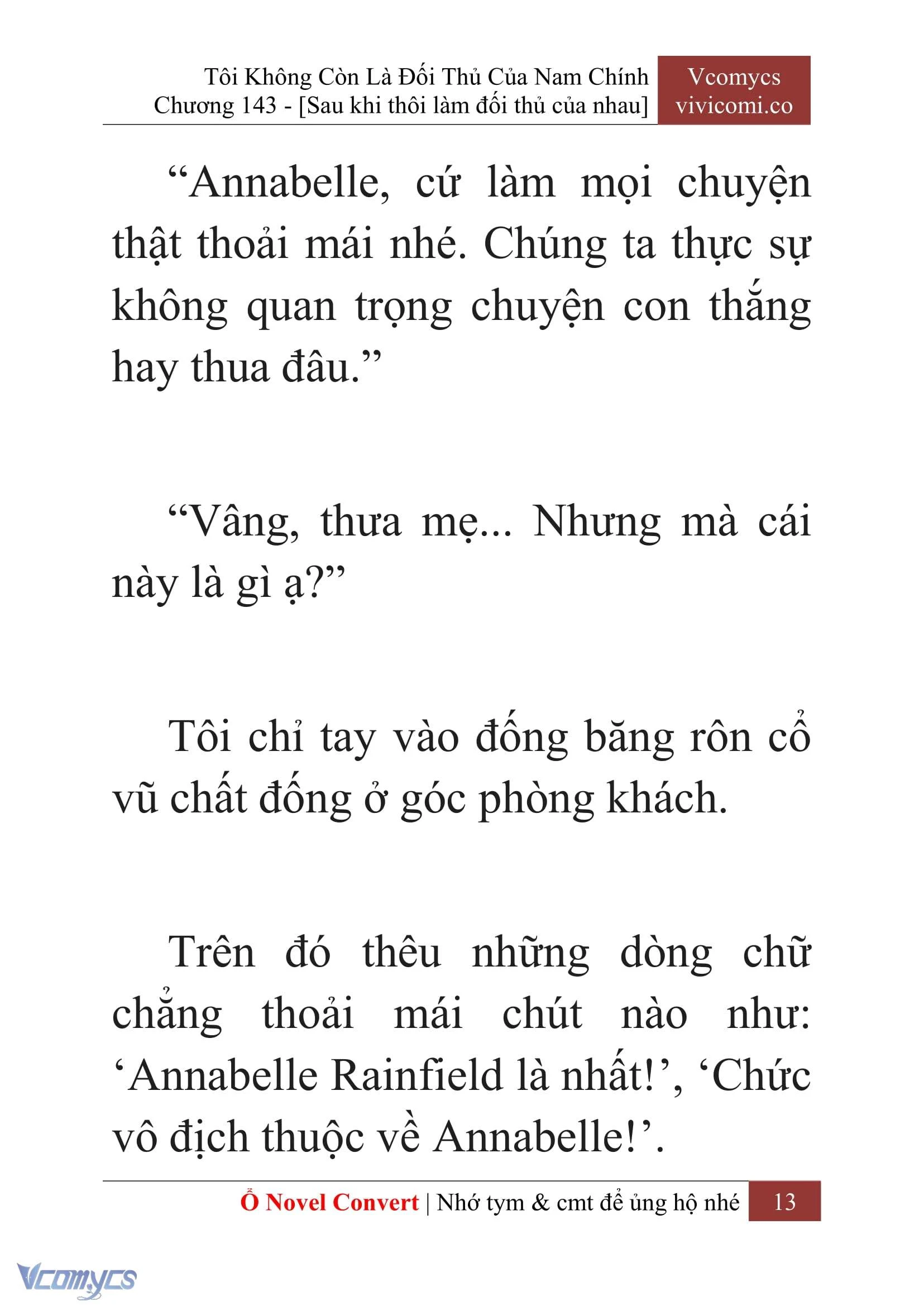 [Novel] Tôi Không Còn Là Đối Thủ Của Nam Chính Chapter  143 - 15