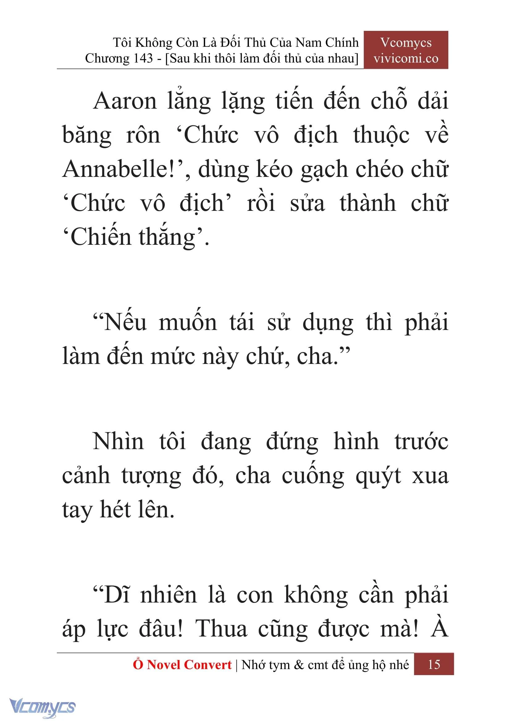 [Novel] Tôi Không Còn Là Đối Thủ Của Nam Chính Chapter  143 - 17