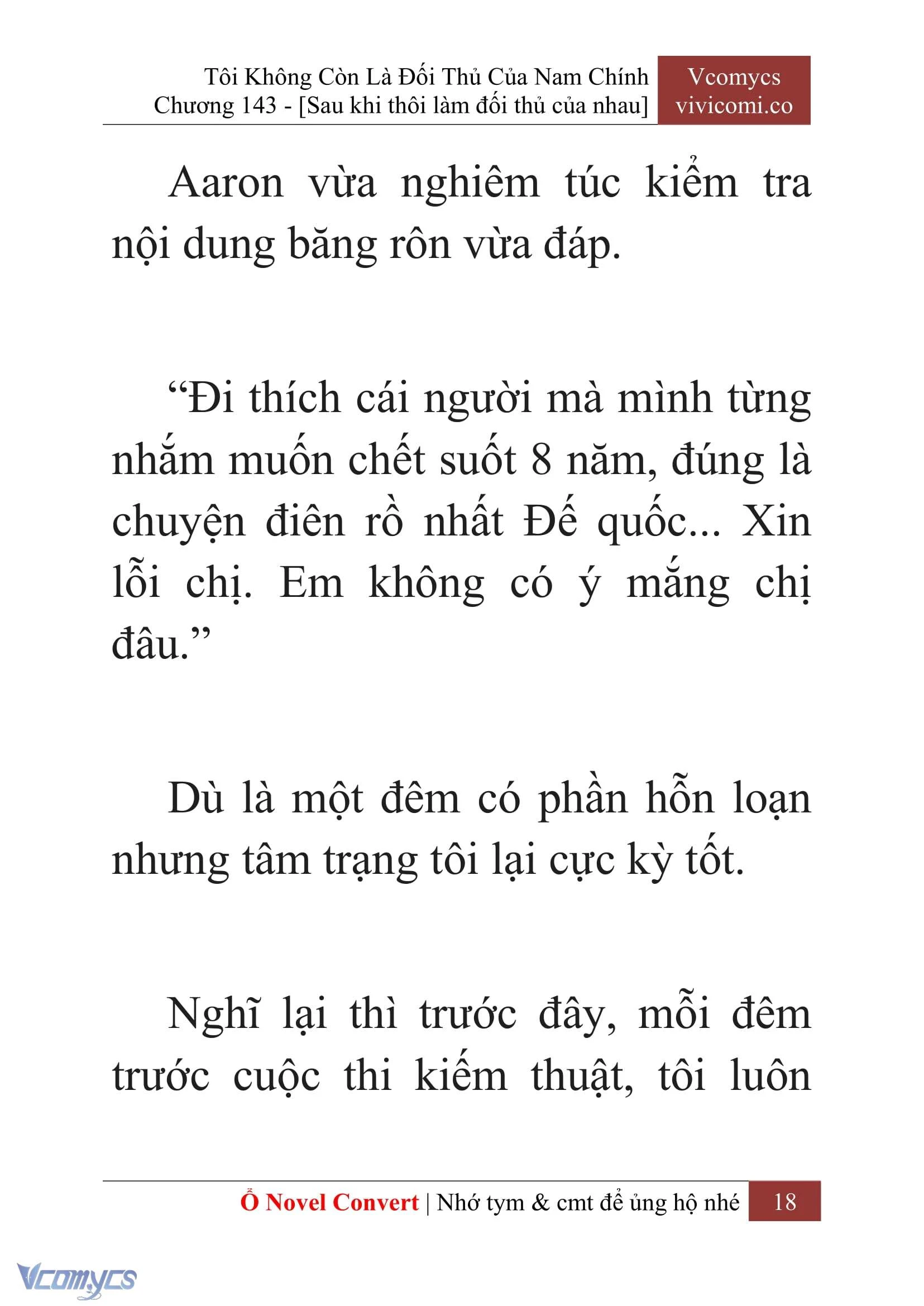 [Novel] Tôi Không Còn Là Đối Thủ Của Nam Chính Chapter  143 - 20