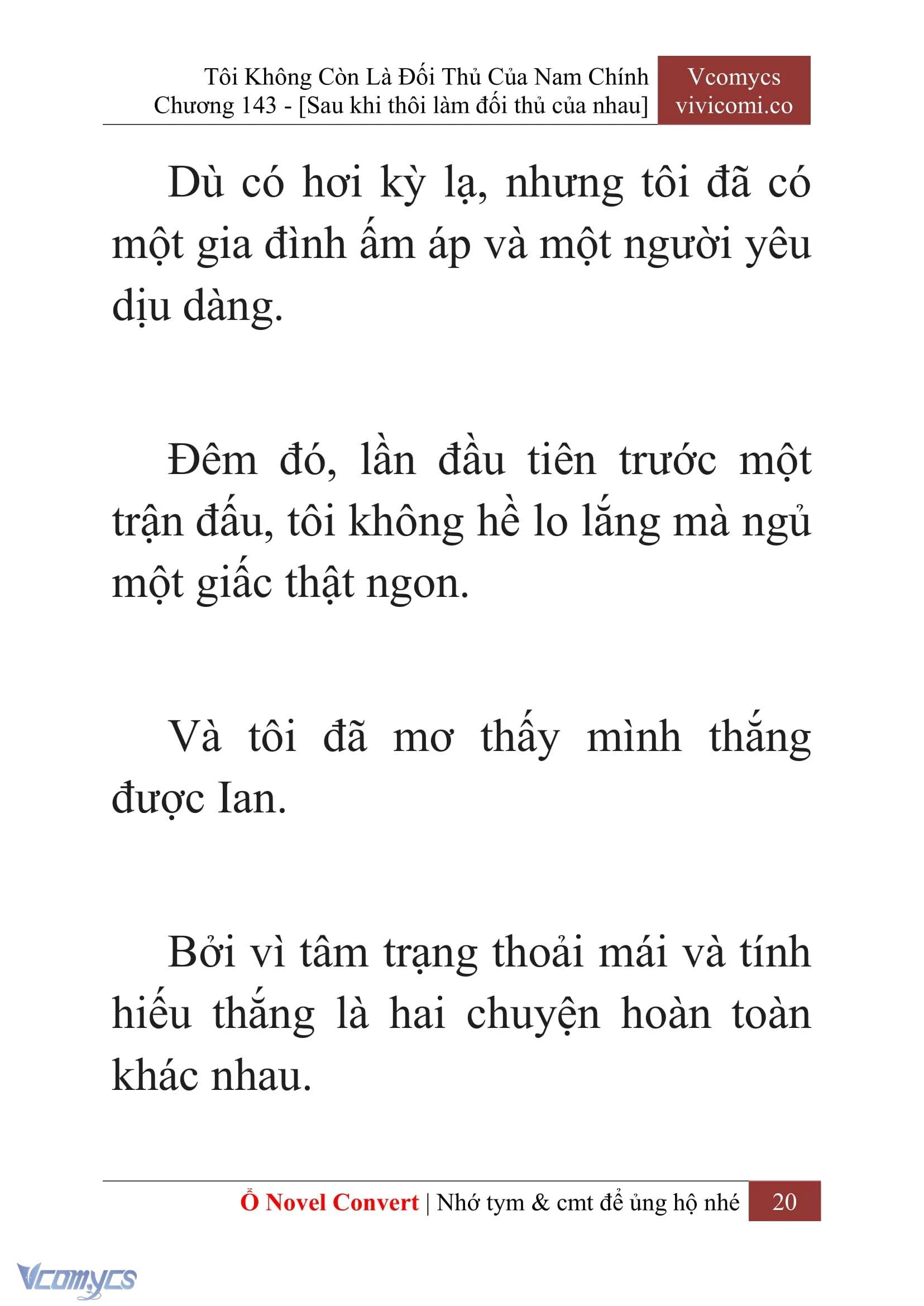 [Novel] Tôi Không Còn Là Đối Thủ Của Nam Chính Chapter  143 - 22