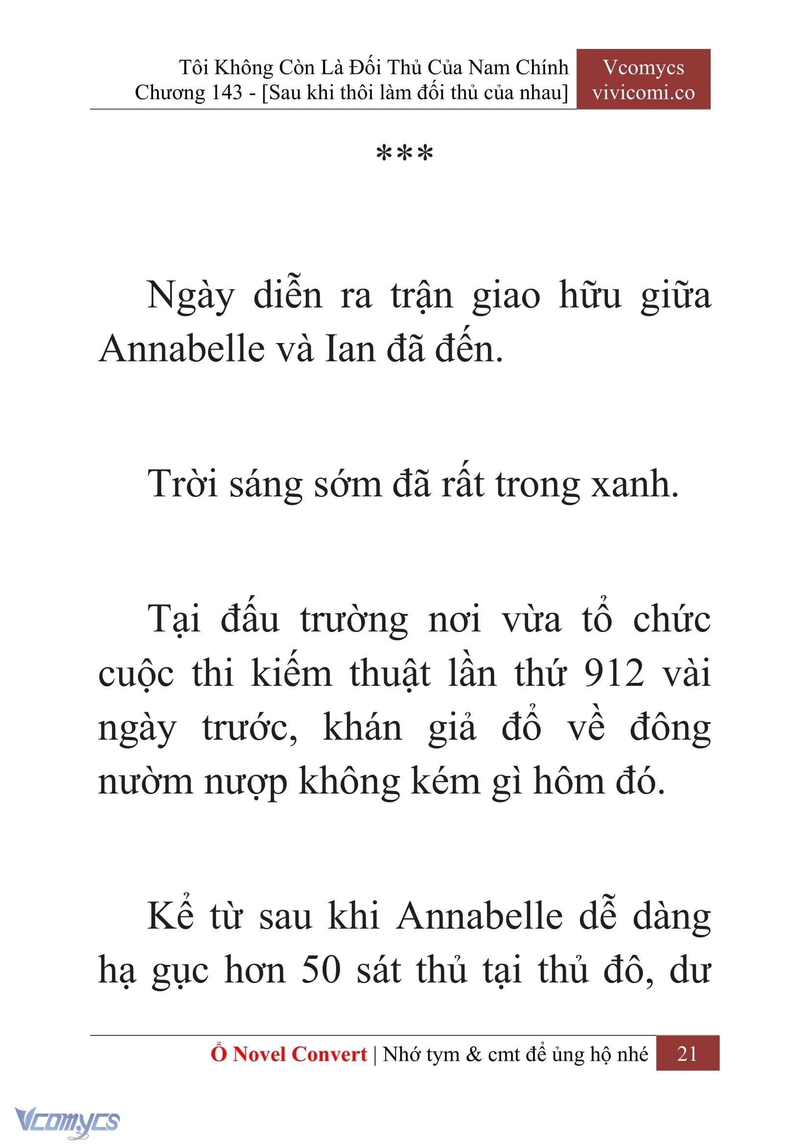 [Novel] Tôi Không Còn Là Đối Thủ Của Nam Chính Chapter  143 - 23