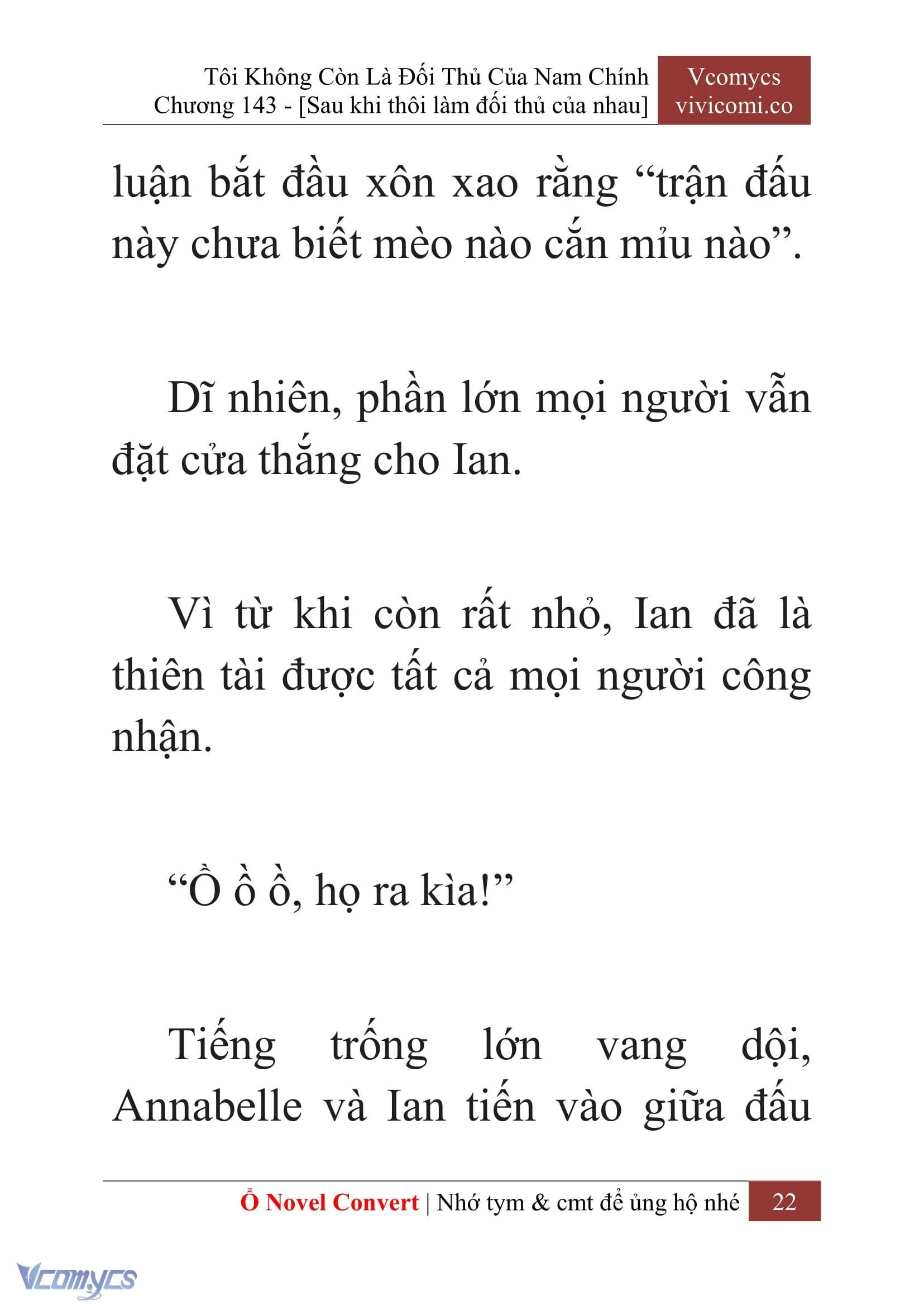 [Novel] Tôi Không Còn Là Đối Thủ Của Nam Chính Chapter  143 - 24
