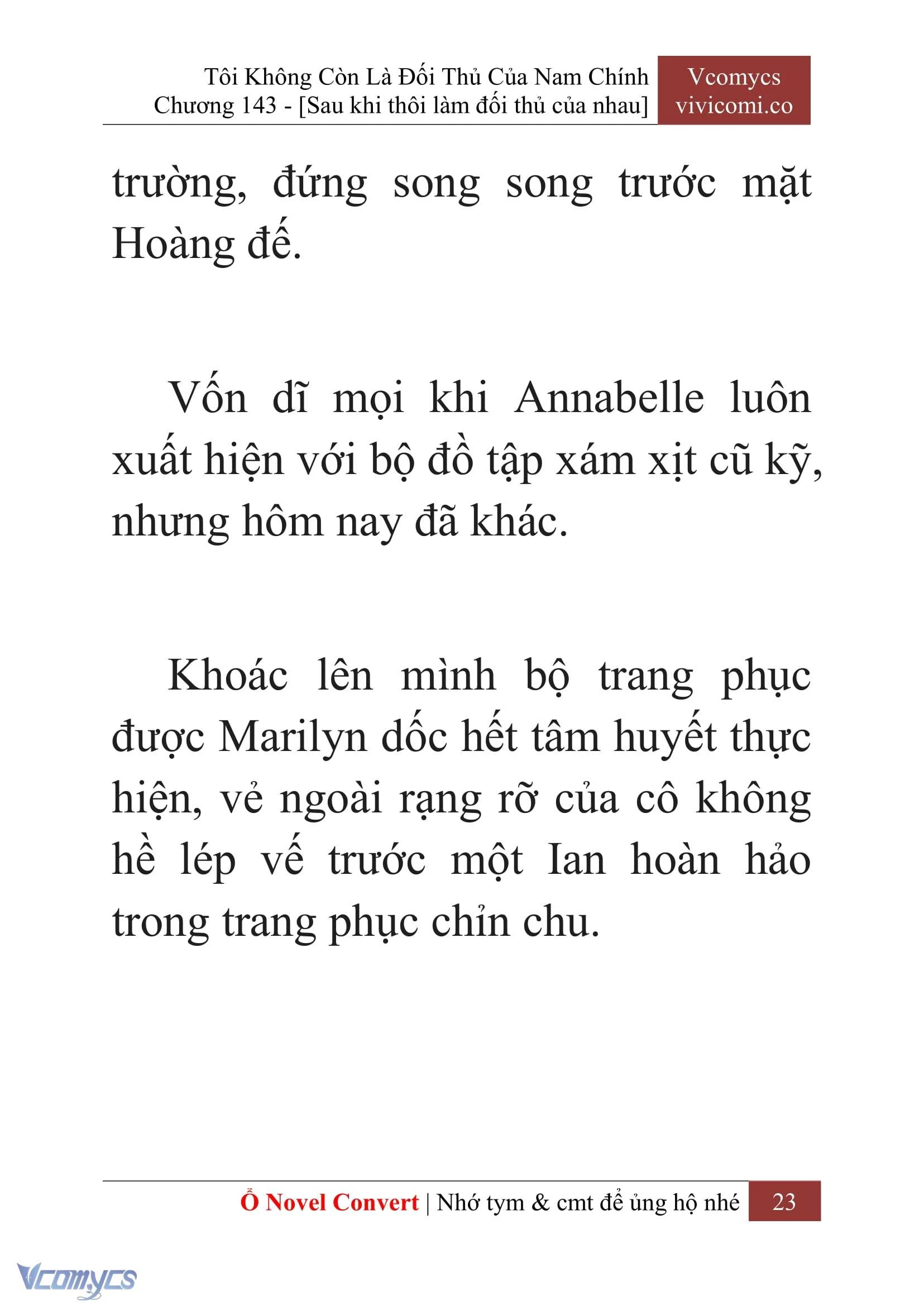 [Novel] Tôi Không Còn Là Đối Thủ Của Nam Chính Chapter  143 - 25