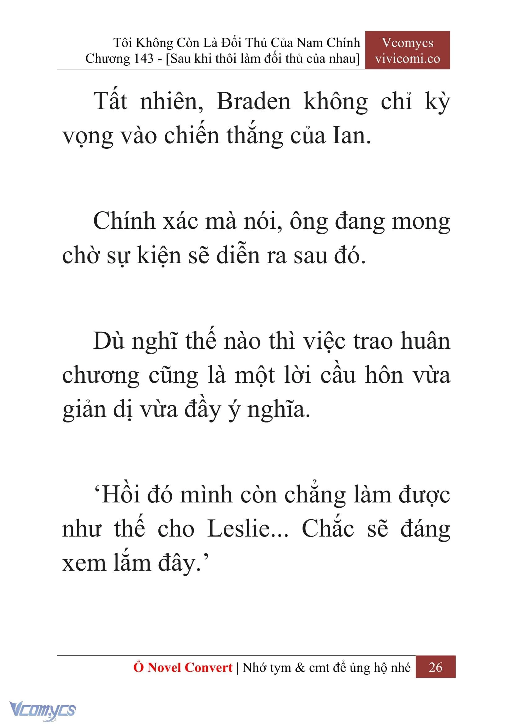 [Novel] Tôi Không Còn Là Đối Thủ Của Nam Chính Chapter  143 - 28