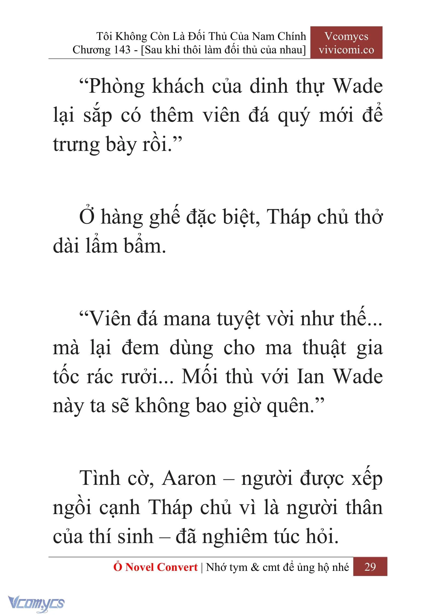 [Novel] Tôi Không Còn Là Đối Thủ Của Nam Chính Chapter  143 - 31
