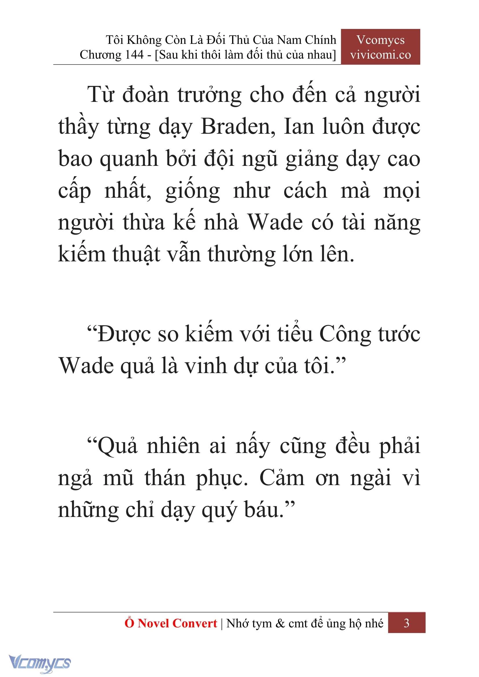 [Novel] Tôi Không Còn Là Đối Thủ Của Nam Chính Chapter  144 - 5