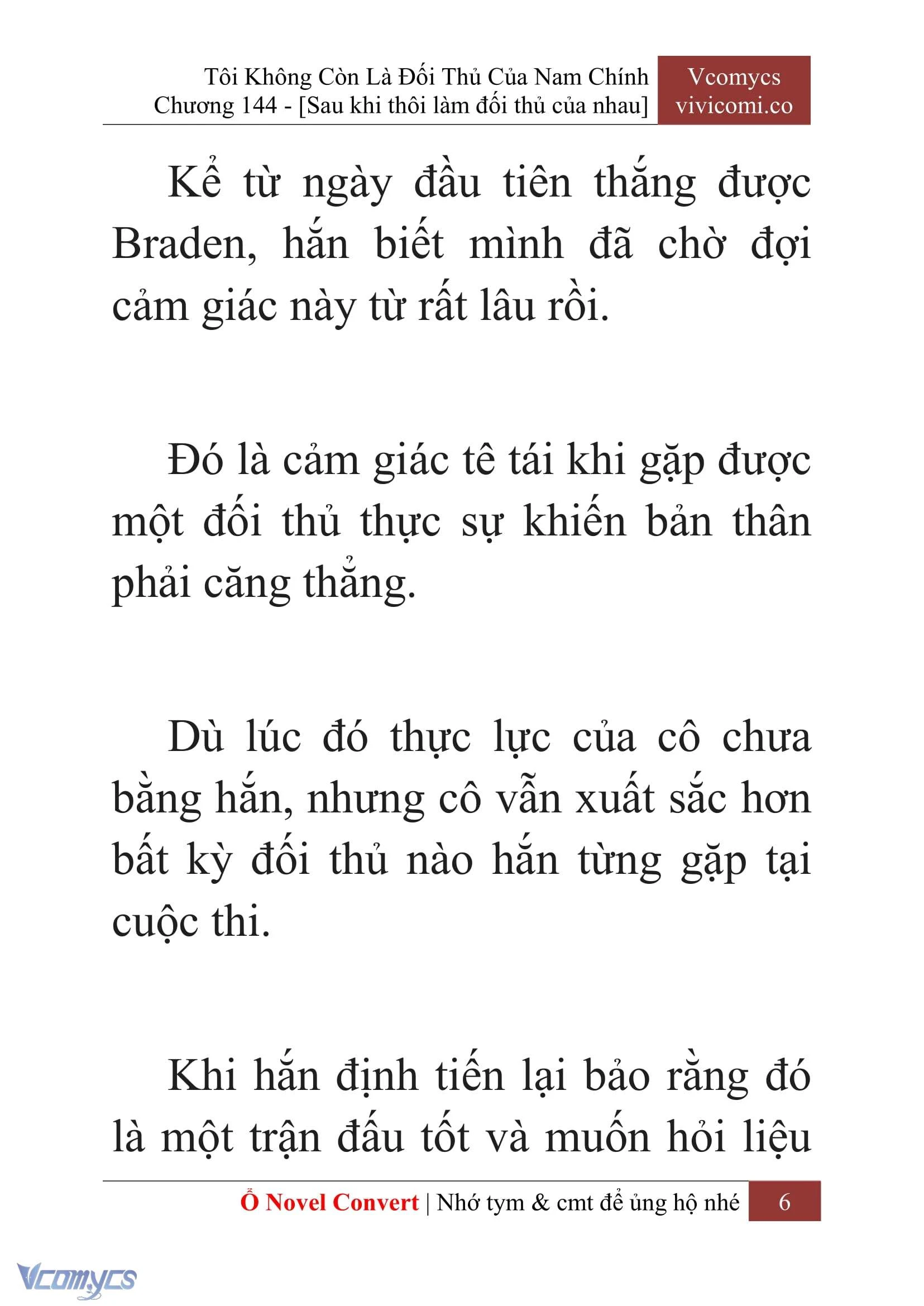 [Novel] Tôi Không Còn Là Đối Thủ Của Nam Chính Chapter  144 - 8