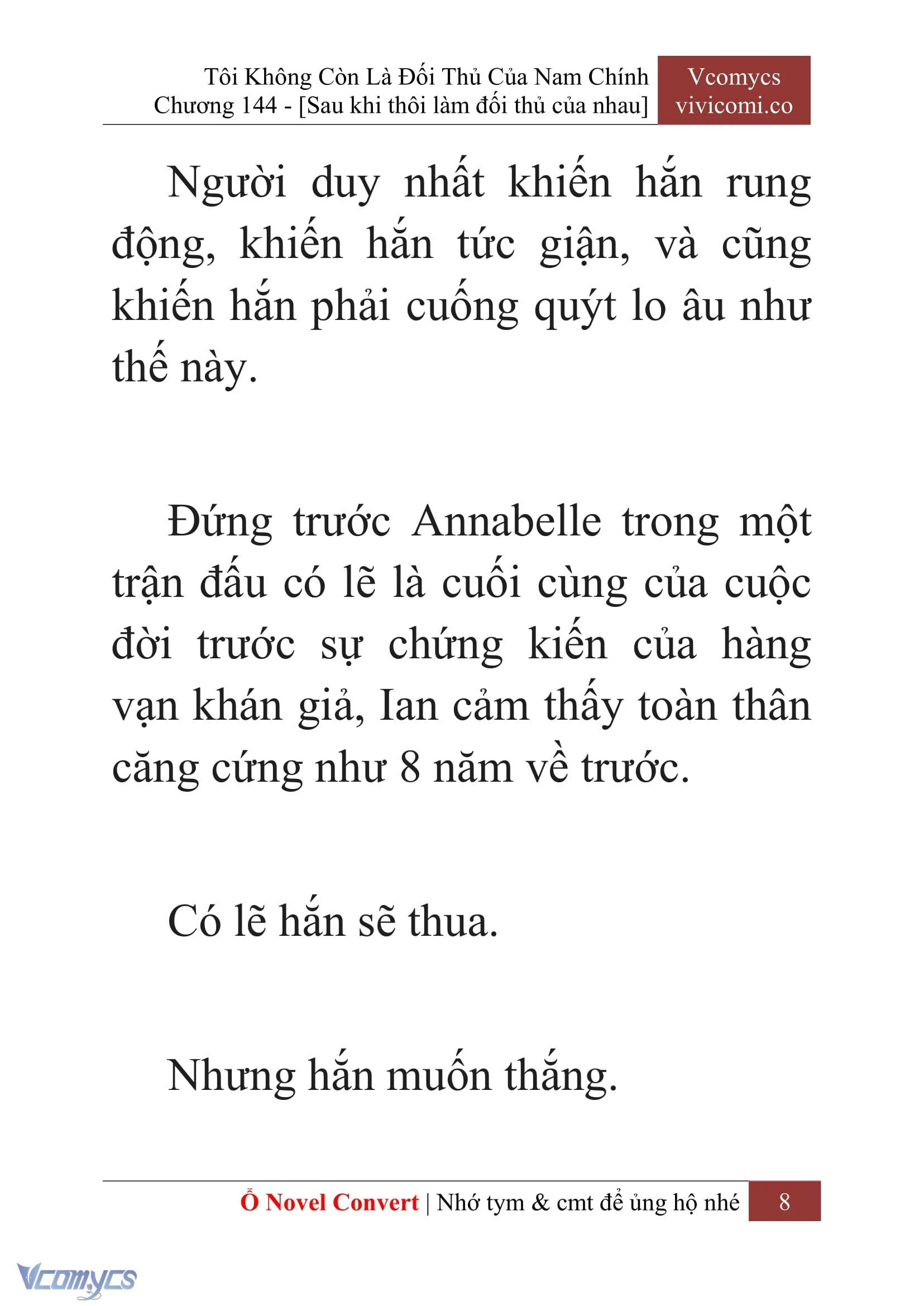 [Novel] Tôi Không Còn Là Đối Thủ Của Nam Chính Chapter  144 - 10
