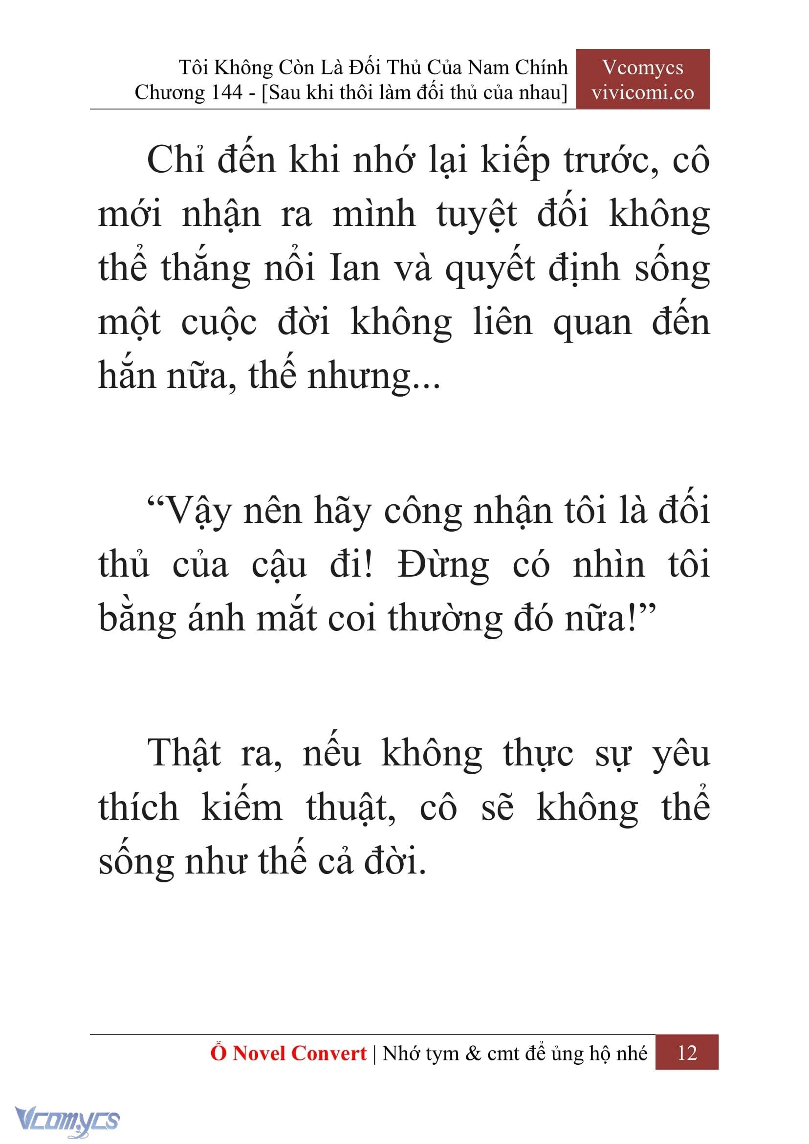 [Novel] Tôi Không Còn Là Đối Thủ Của Nam Chính Chapter  144 - 14