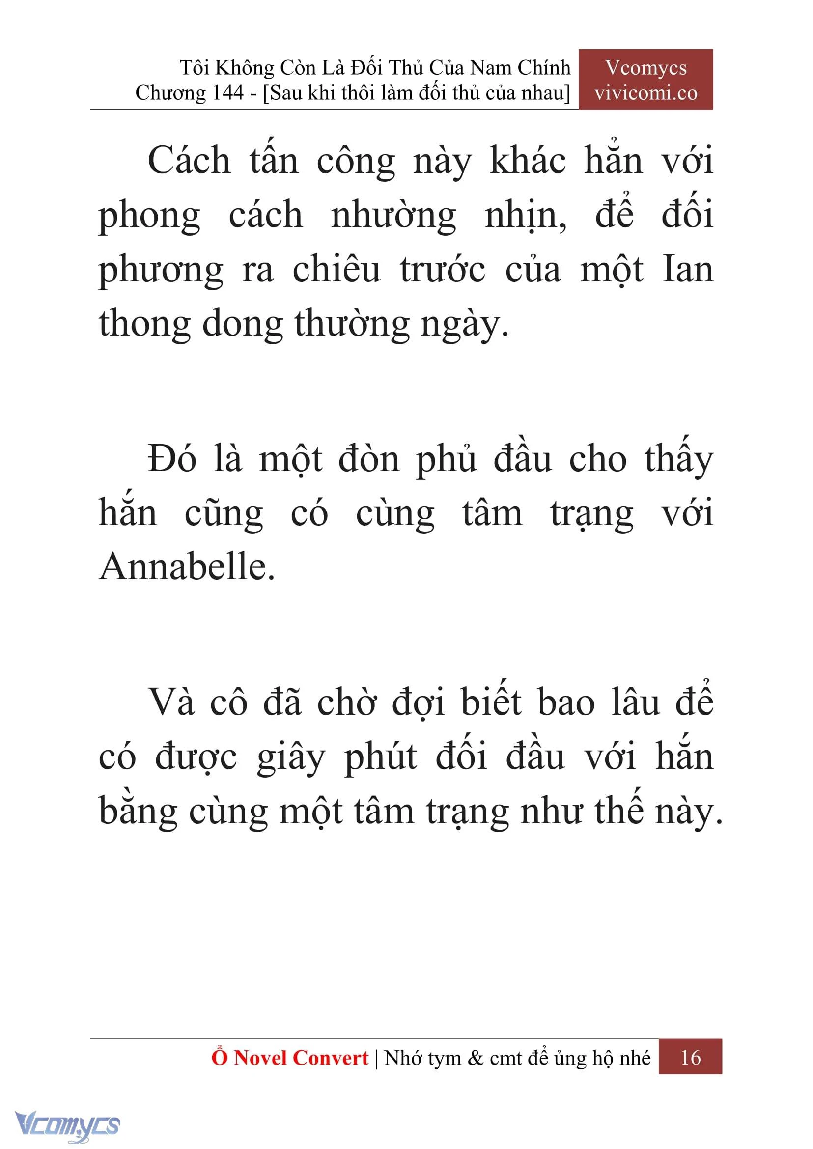 [Novel] Tôi Không Còn Là Đối Thủ Của Nam Chính Chapter  144 - 18