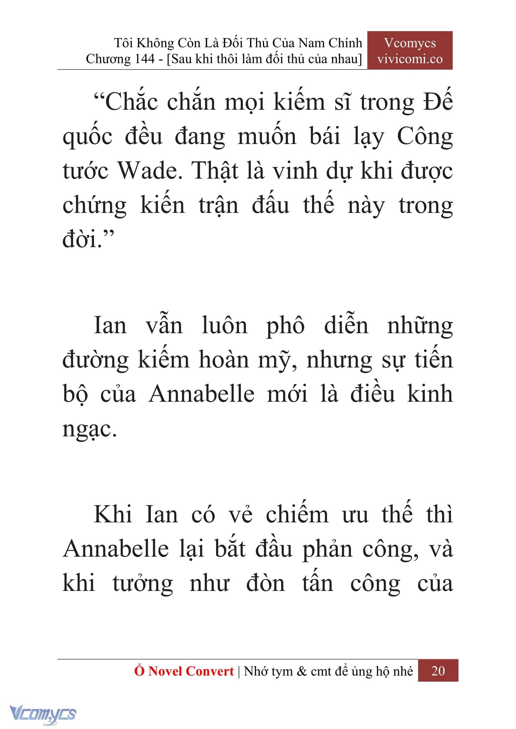 [Novel] Tôi Không Còn Là Đối Thủ Của Nam Chính Chapter  144 - 22