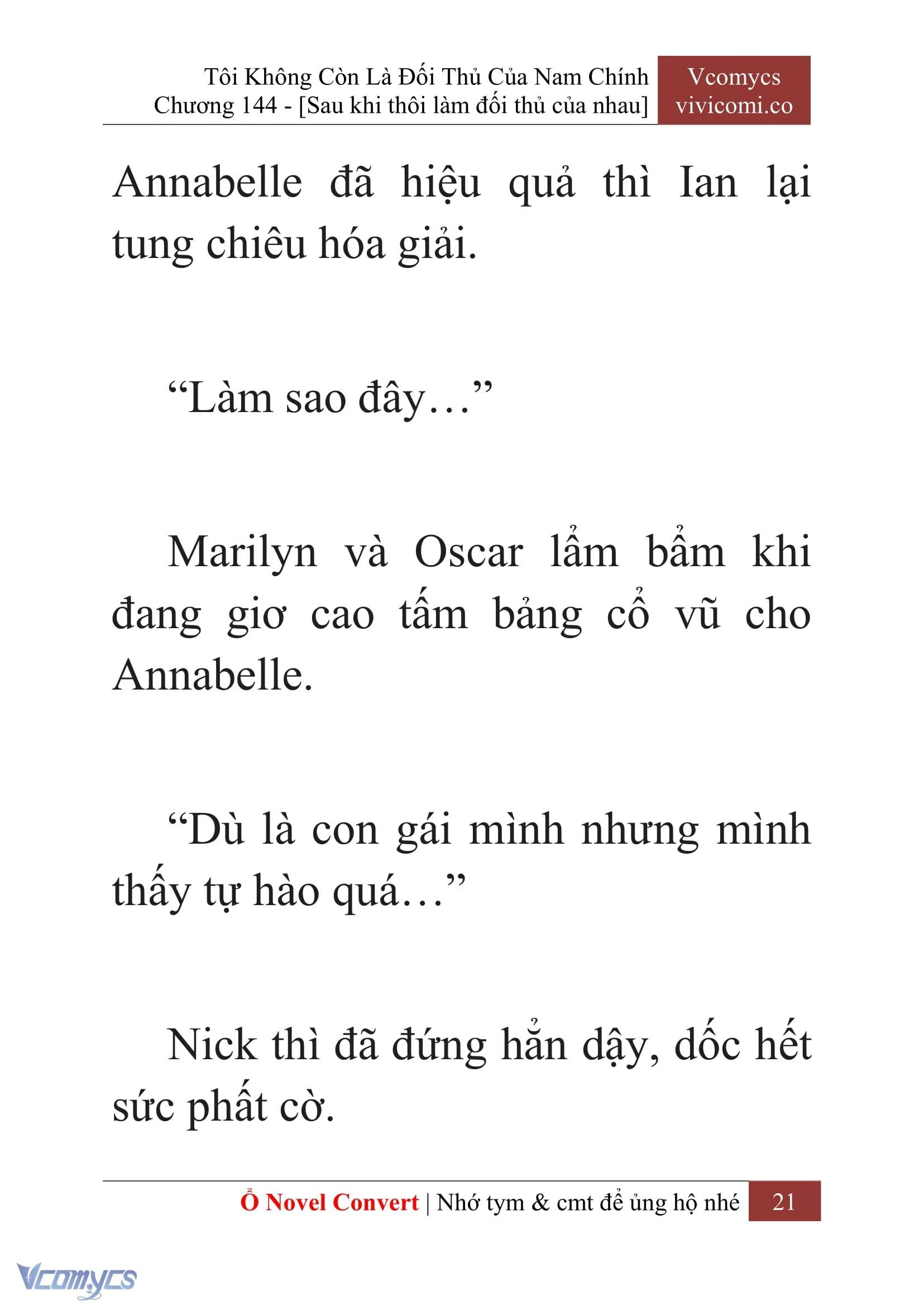 [Novel] Tôi Không Còn Là Đối Thủ Của Nam Chính Chapter  144 - 23