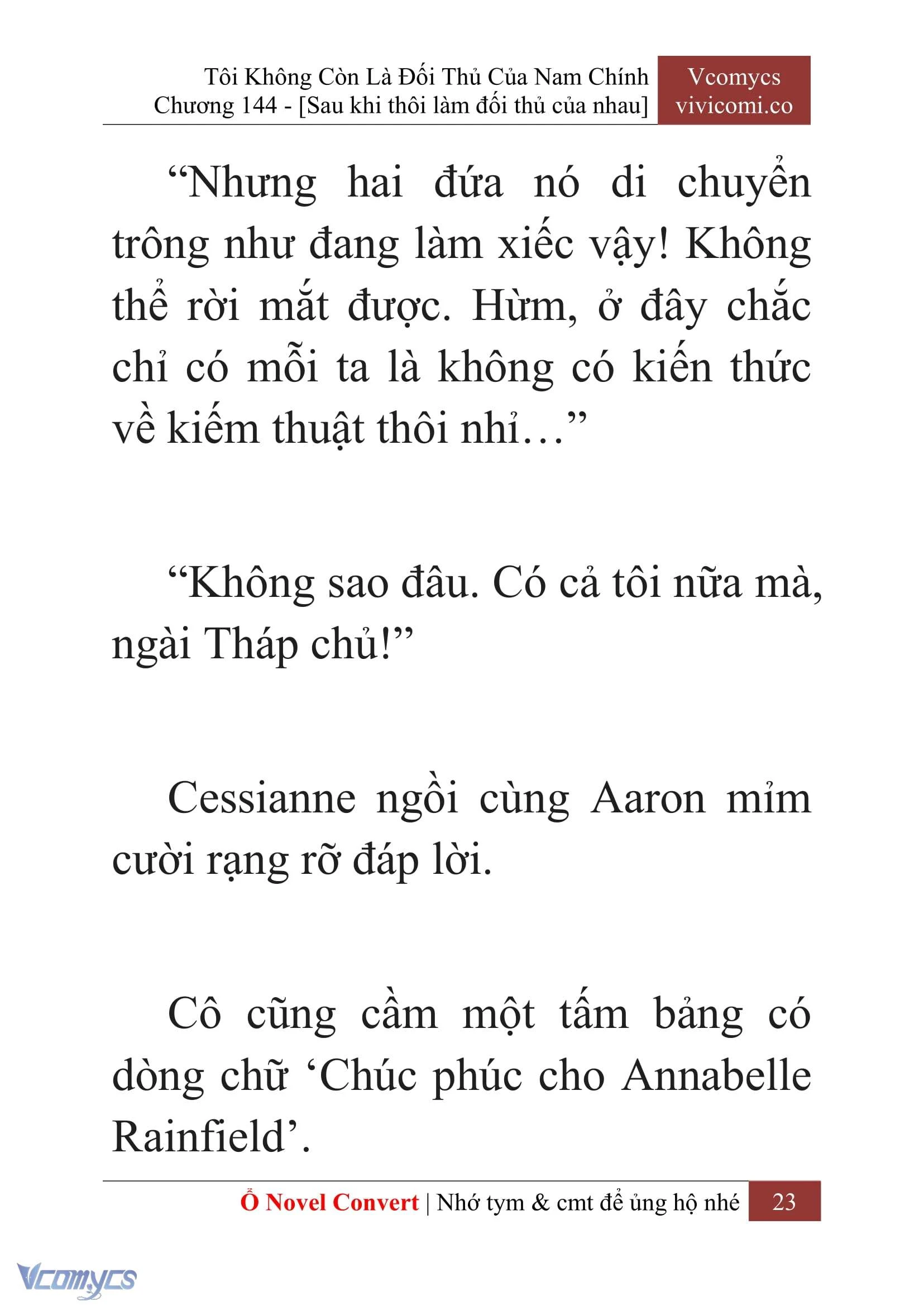[Novel] Tôi Không Còn Là Đối Thủ Của Nam Chính Chapter  144 - 25