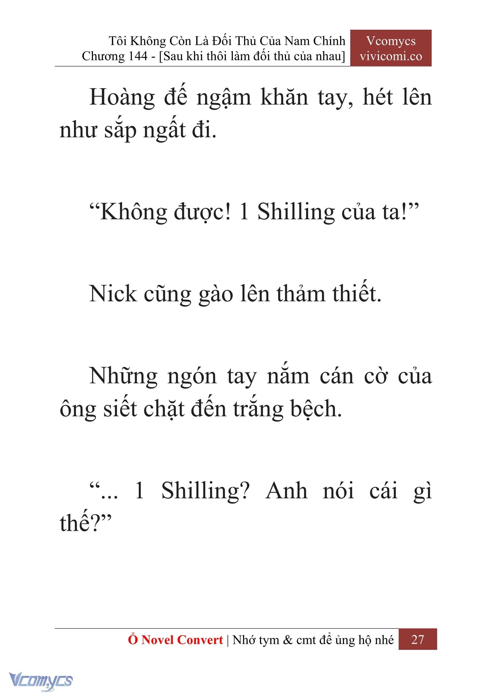 [Novel] Tôi Không Còn Là Đối Thủ Của Nam Chính Chapter  144 - 29