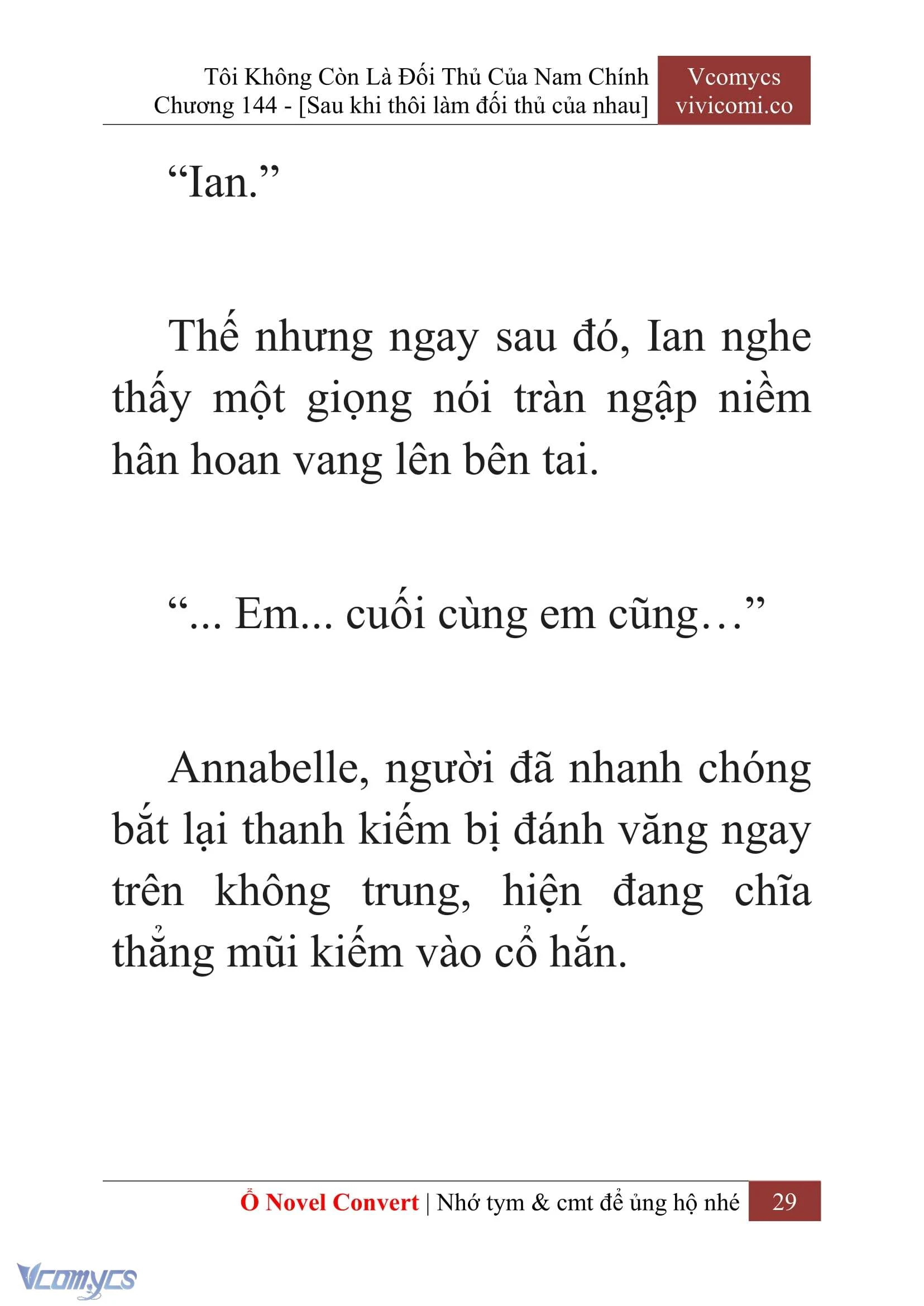 [Novel] Tôi Không Còn Là Đối Thủ Của Nam Chính Chapter  144 - 31