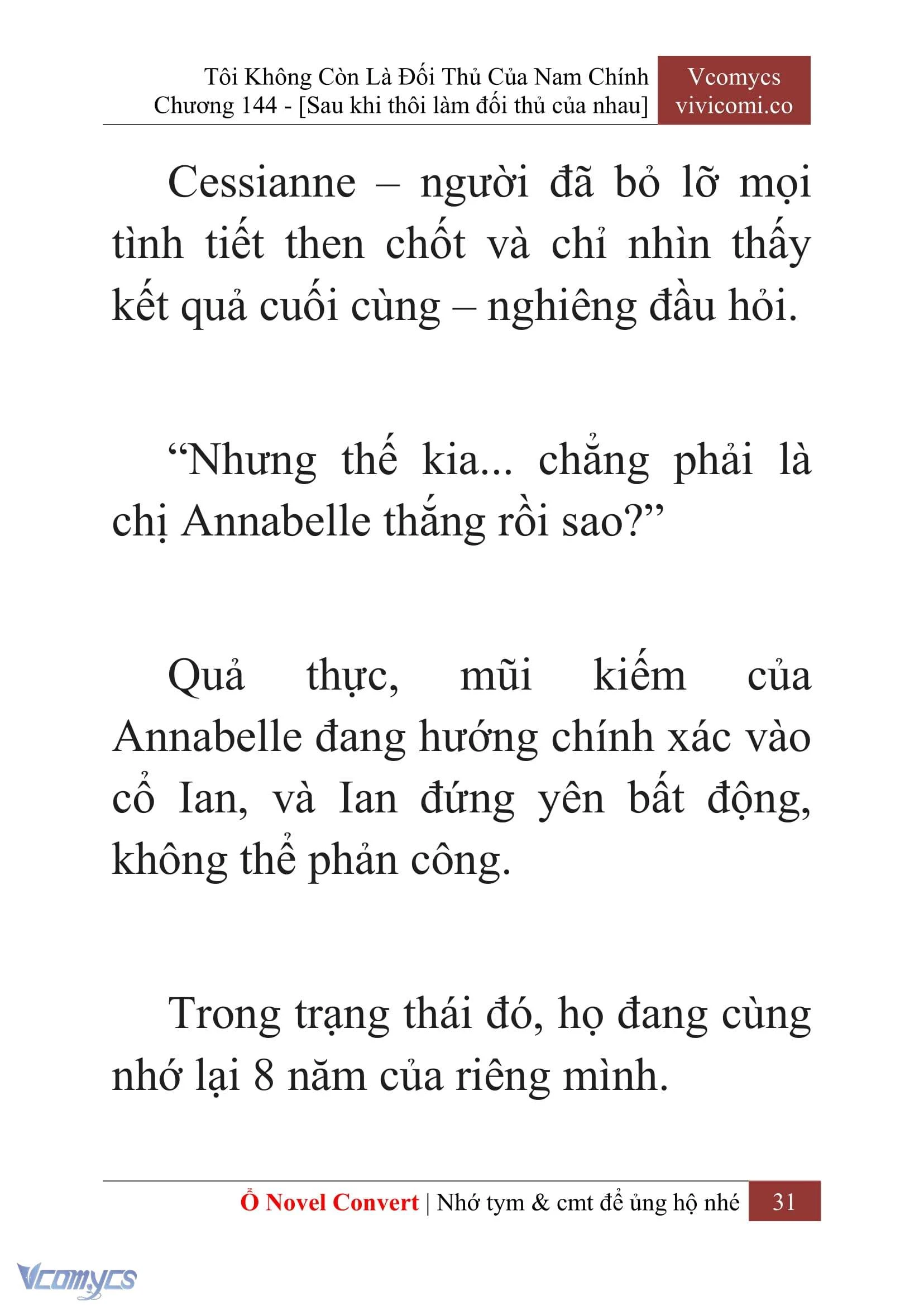[Novel] Tôi Không Còn Là Đối Thủ Của Nam Chính Chapter  144 - 33