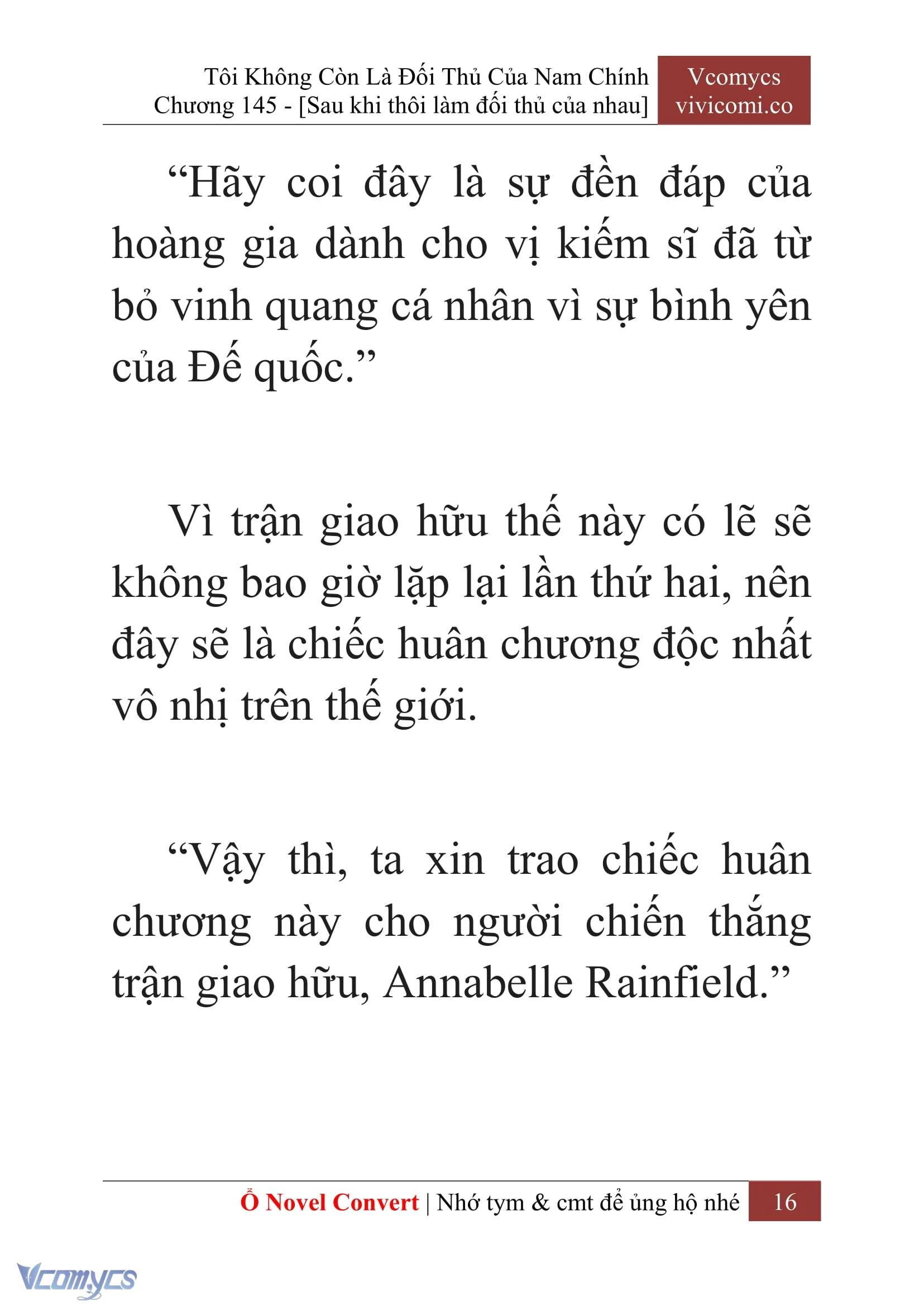 [Novel] Tôi Không Còn Là Đối Thủ Của Nam Chính Chapter  145 - 18
