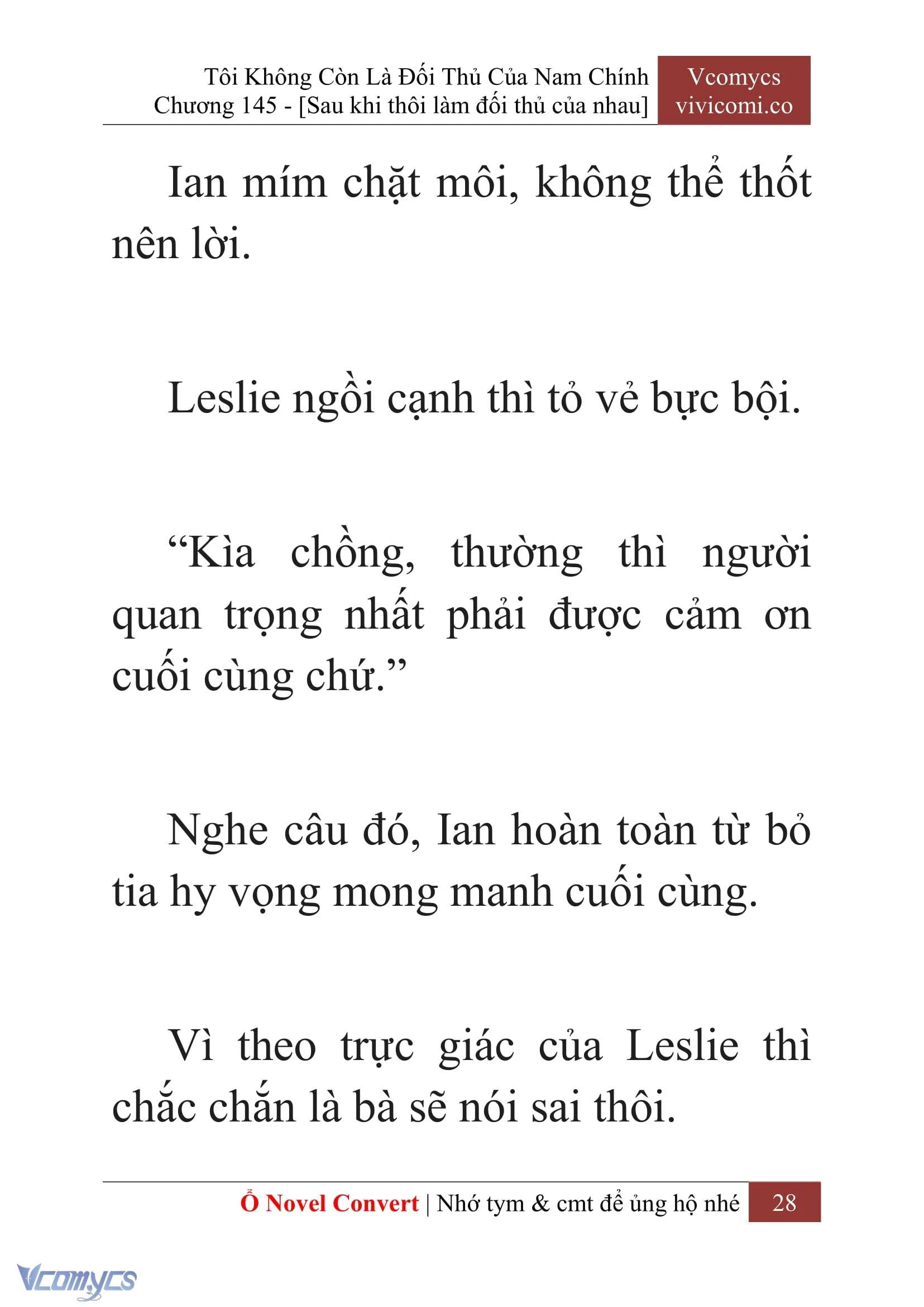 [Novel] Tôi Không Còn Là Đối Thủ Của Nam Chính Chapter  145 - 30