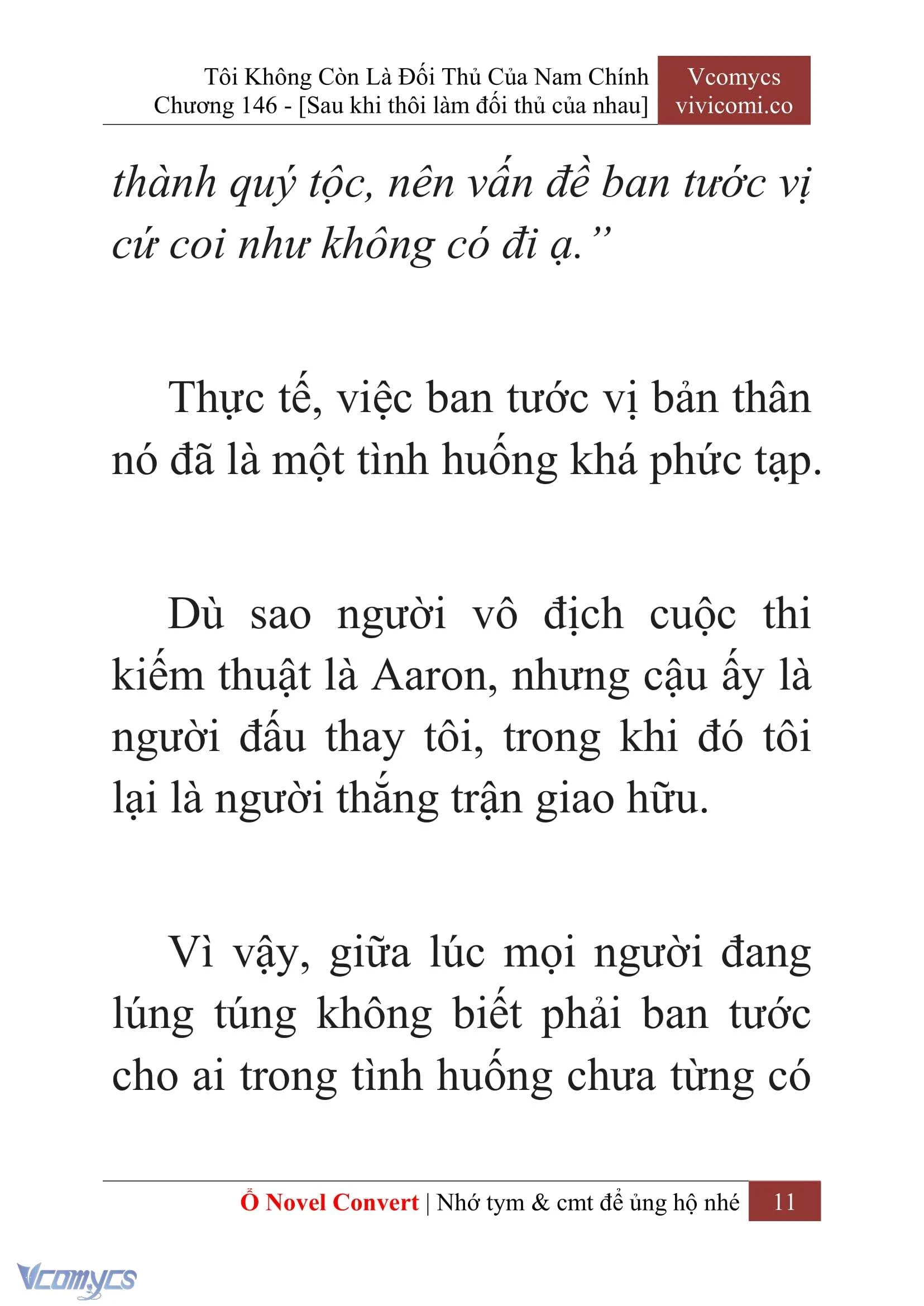 [Novel] Tôi Không Còn Là Đối Thủ Của Nam Chính Chapter  146 - 13