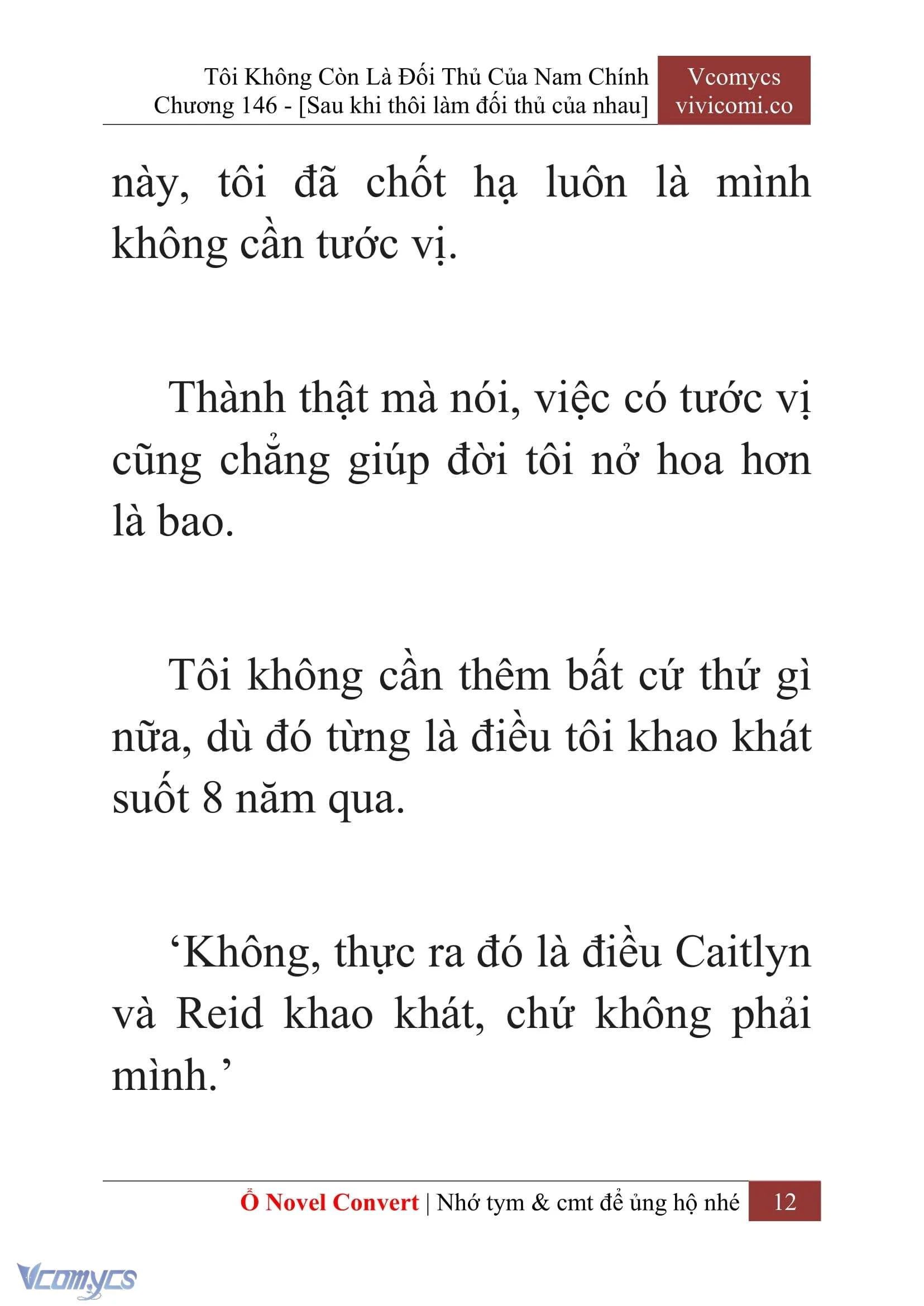 [Novel] Tôi Không Còn Là Đối Thủ Của Nam Chính Chapter  146 - 14