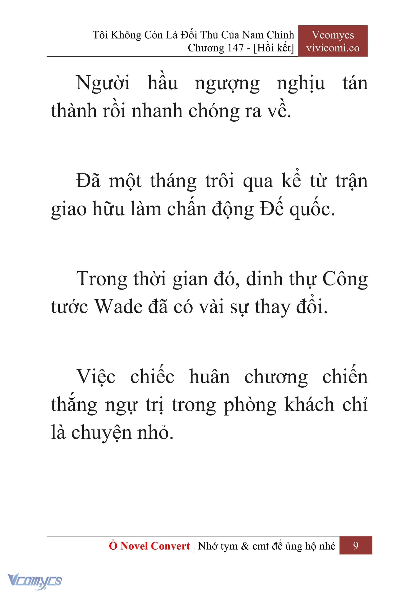 [Novel] Tôi Không Còn Là Đối Thủ Của Nam Chính Chapter  147 - 11
