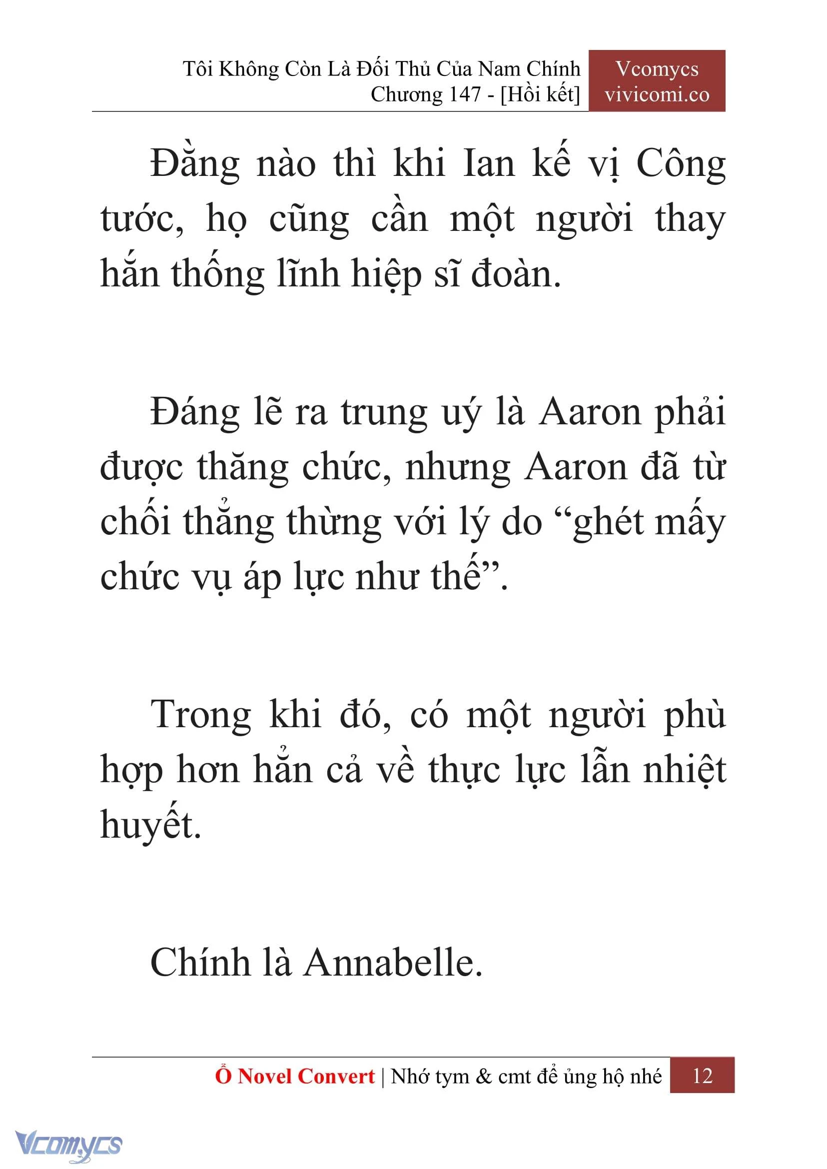 [Novel] Tôi Không Còn Là Đối Thủ Của Nam Chính Chapter  147 - 14