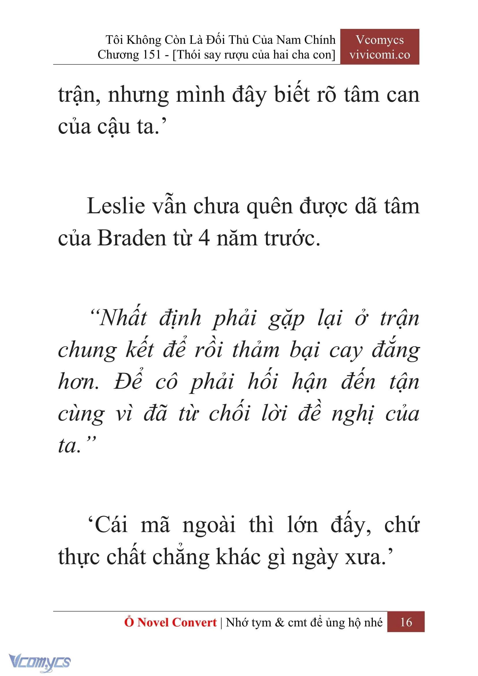 [Novel] Tôi Không Còn Là Đối Thủ Của Nam Chính Chapter  151 - 18