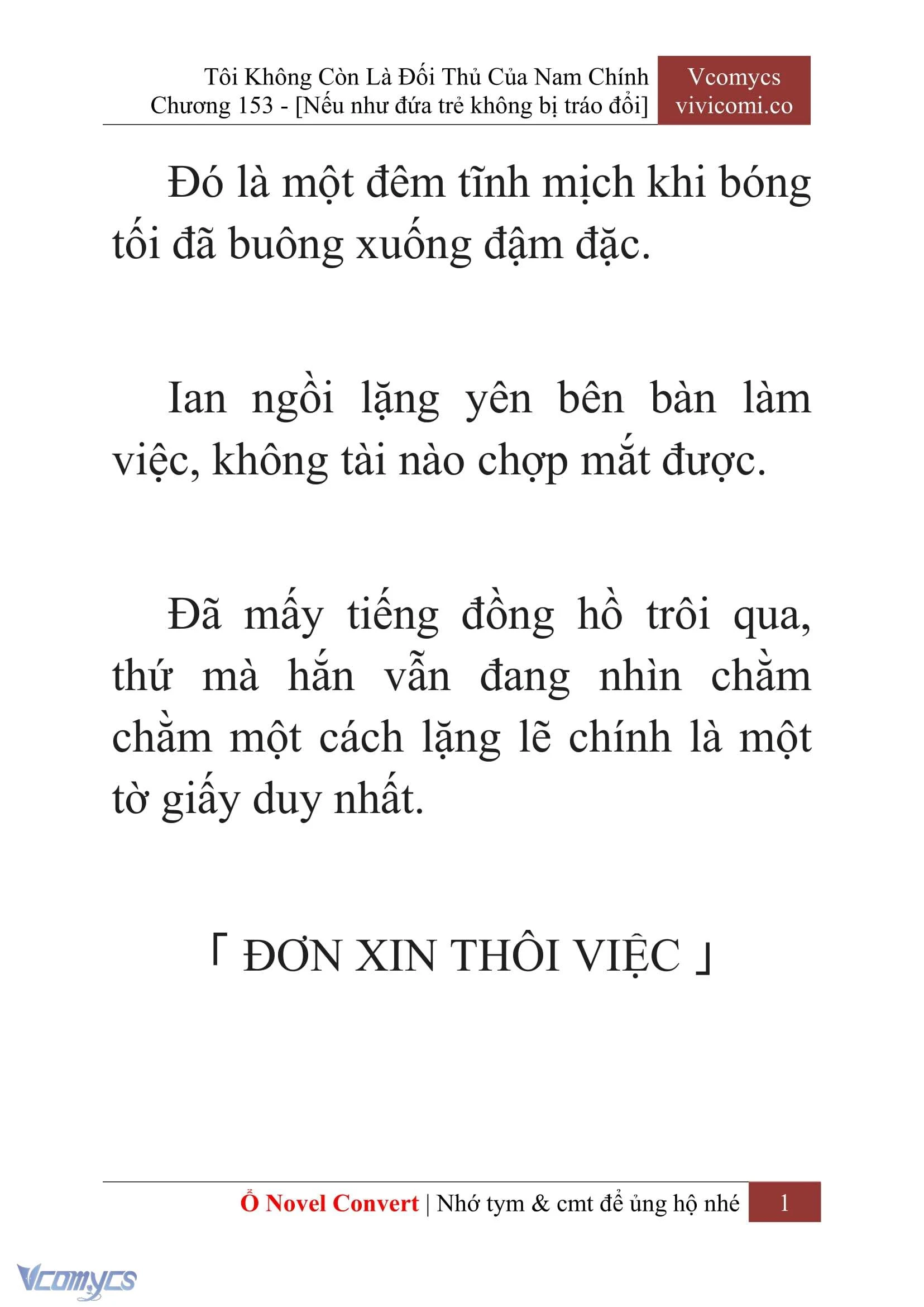 [Novel] Tôi Không Còn Là Đối Thủ Của Nam Chính Chapter  153 - 3