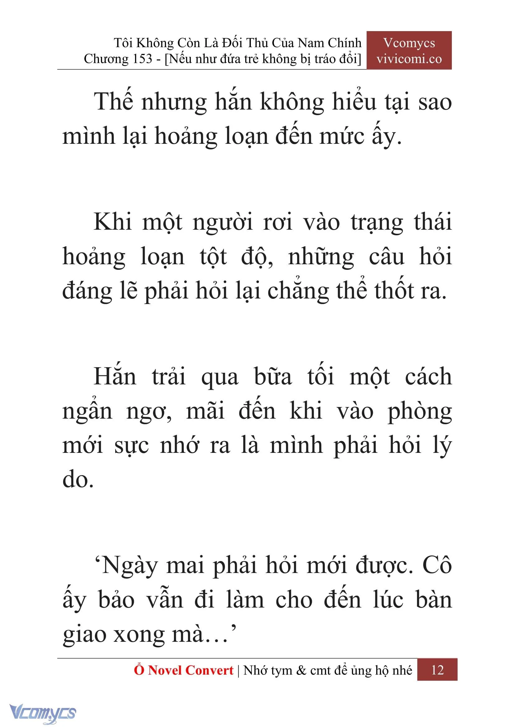 [Novel] Tôi Không Còn Là Đối Thủ Của Nam Chính Chapter  153 - 14
