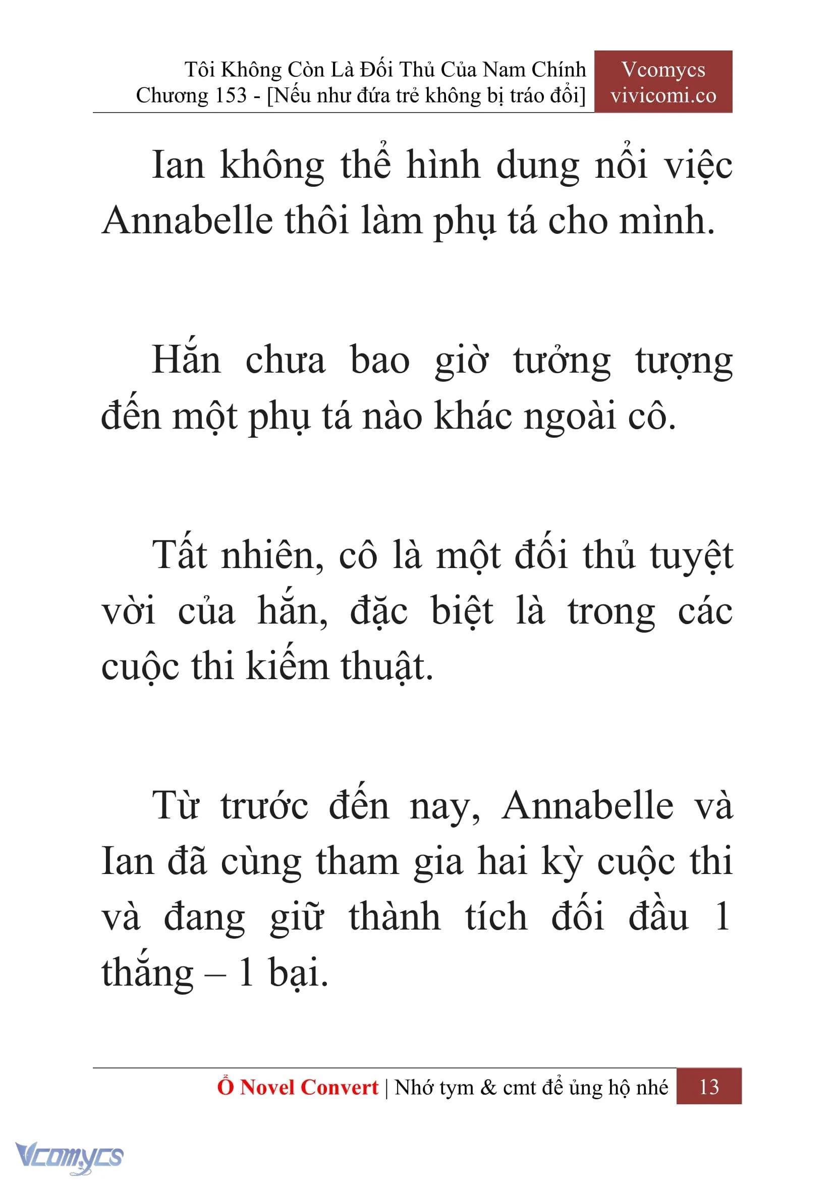 [Novel] Tôi Không Còn Là Đối Thủ Của Nam Chính Chapter  153 - 15