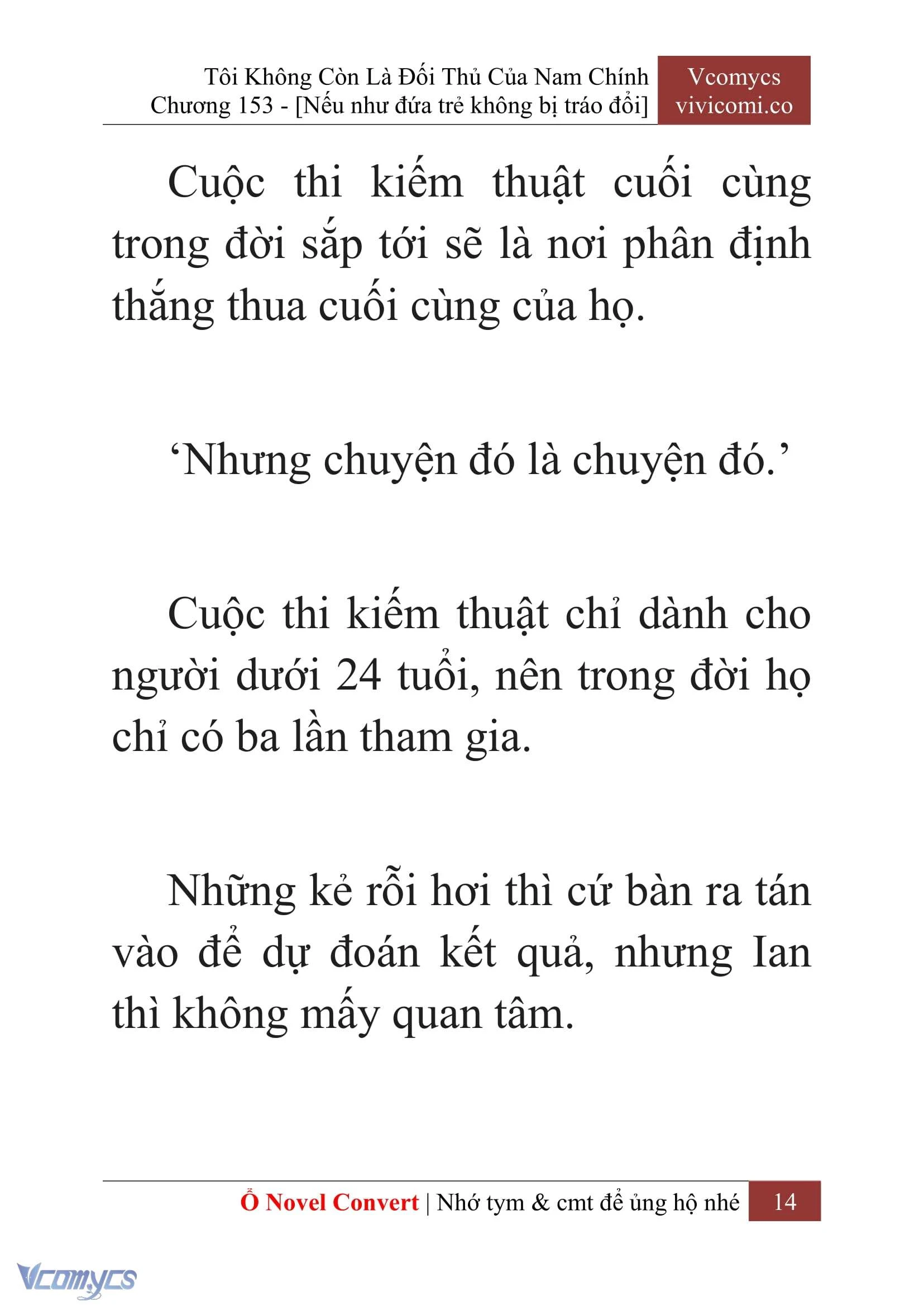 [Novel] Tôi Không Còn Là Đối Thủ Của Nam Chính Chapter  153 - 16