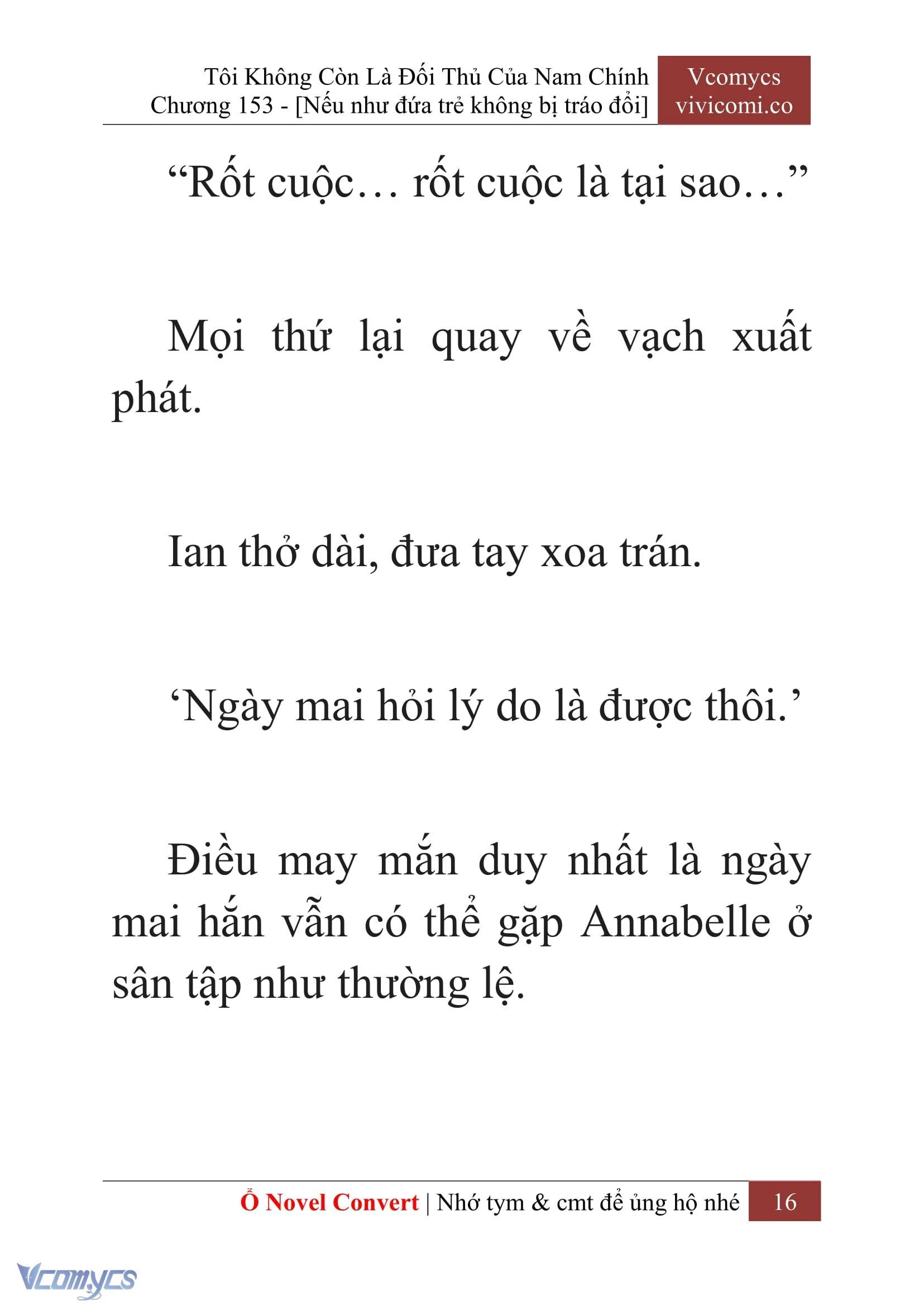 [Novel] Tôi Không Còn Là Đối Thủ Của Nam Chính Chapter  153 - 18
