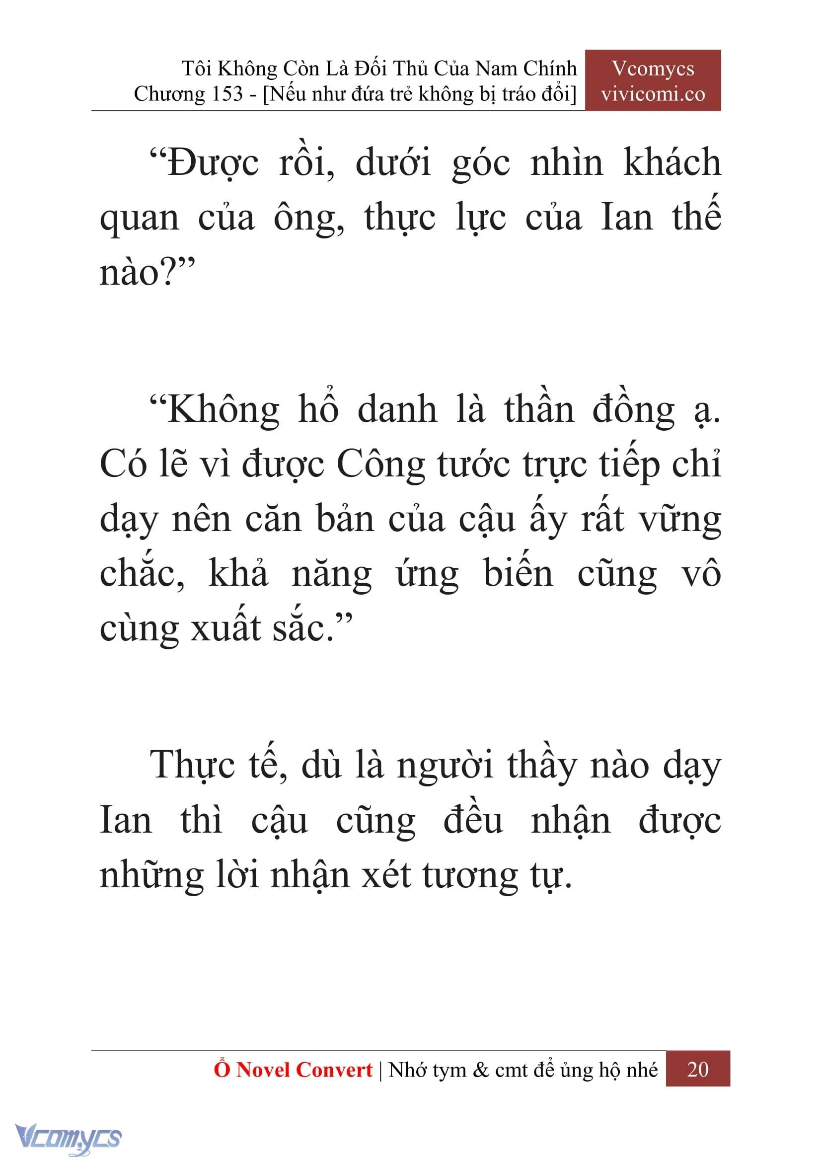 [Novel] Tôi Không Còn Là Đối Thủ Của Nam Chính Chapter  153 - 22