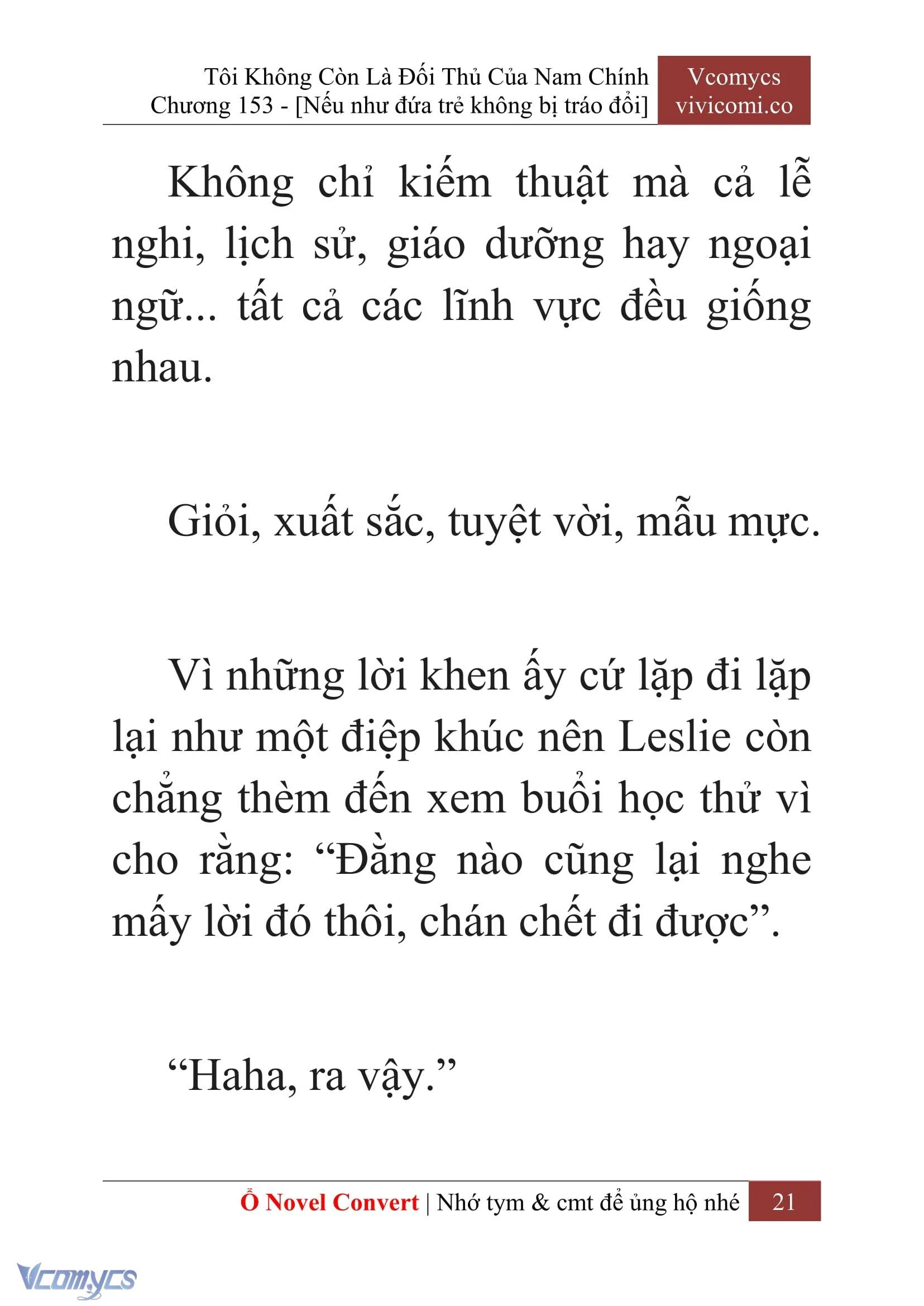 [Novel] Tôi Không Còn Là Đối Thủ Của Nam Chính Chapter  153 - 23