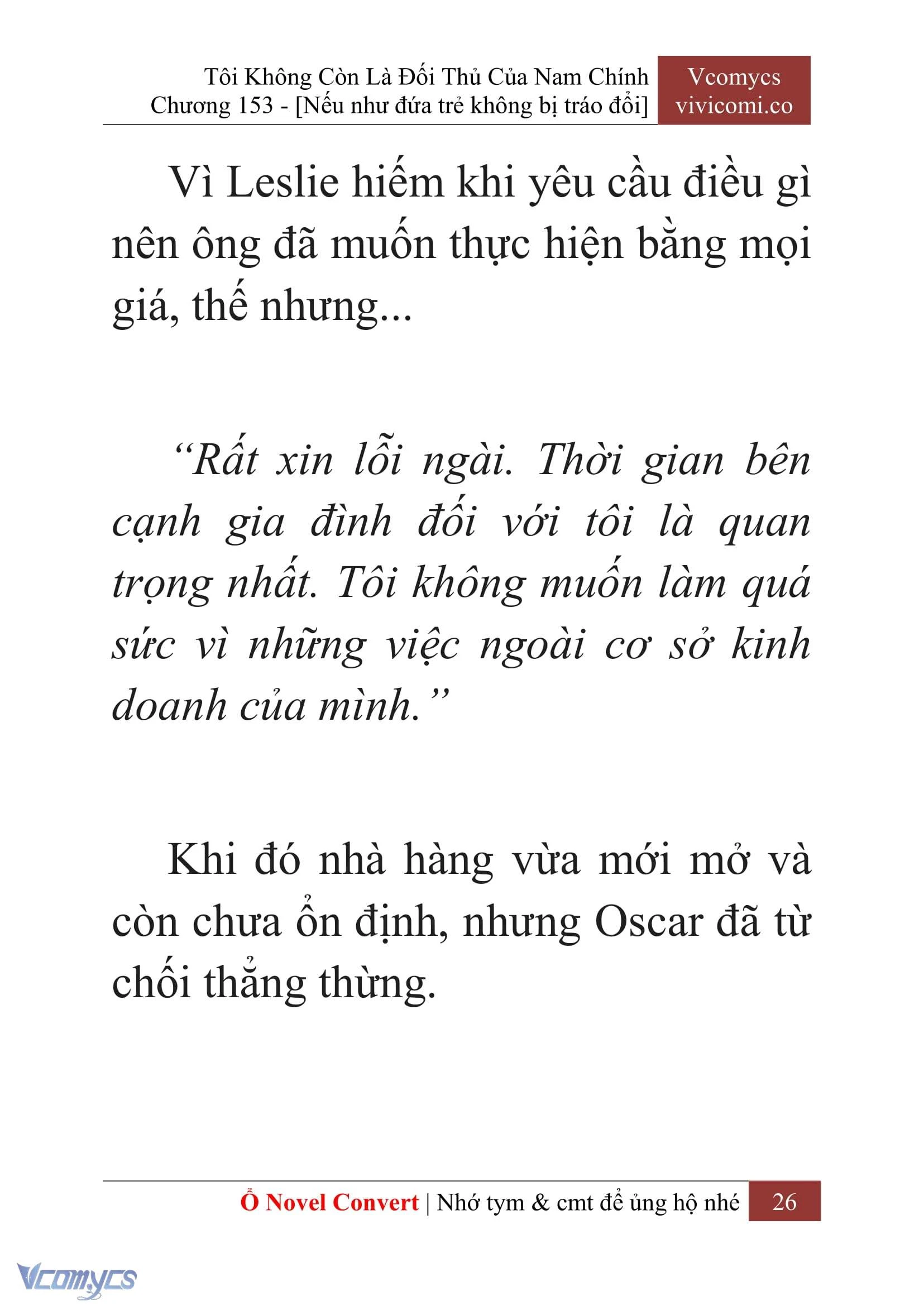 [Novel] Tôi Không Còn Là Đối Thủ Của Nam Chính Chapter  153 - 28
