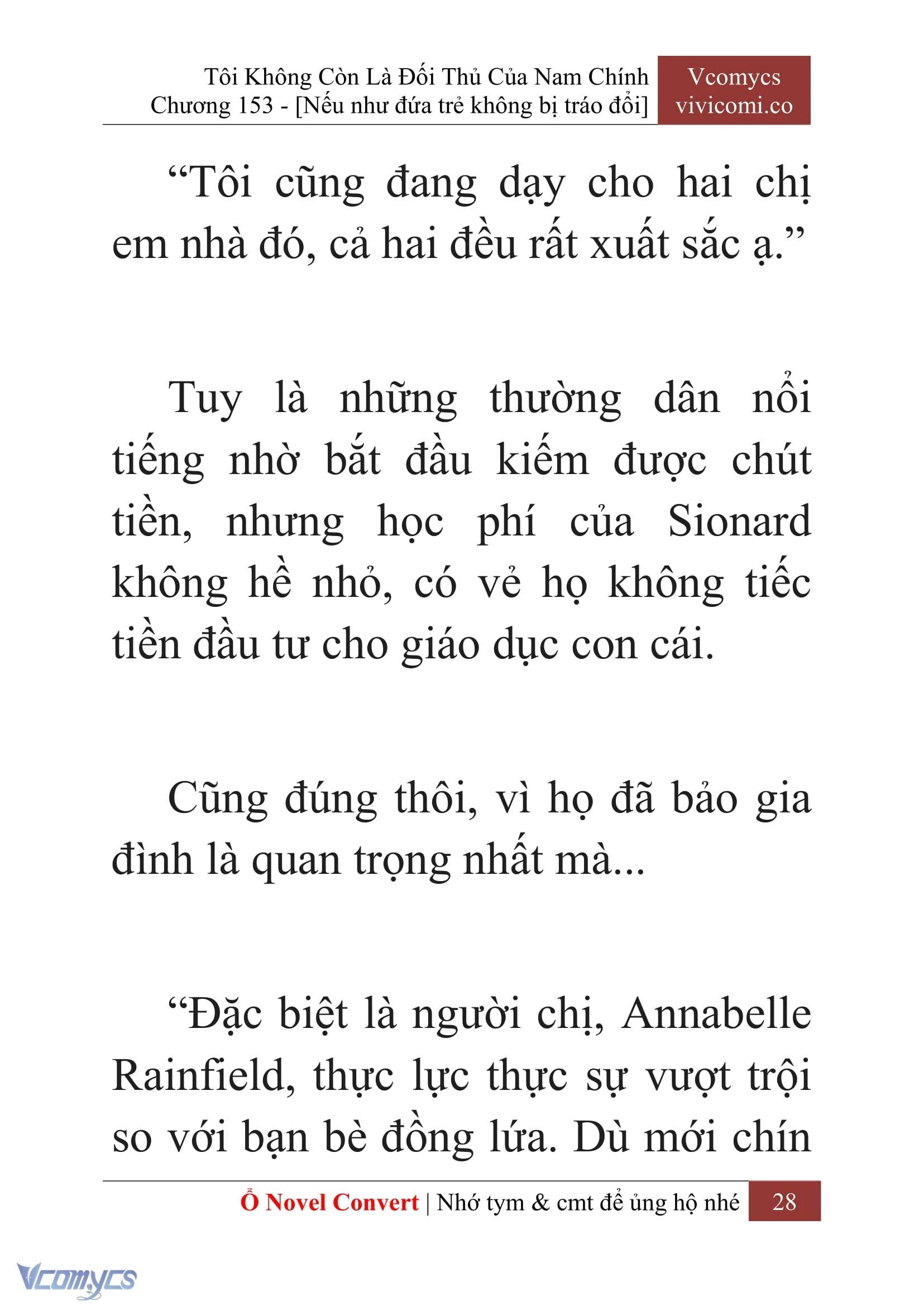 [Novel] Tôi Không Còn Là Đối Thủ Của Nam Chính Chapter  153 - 30