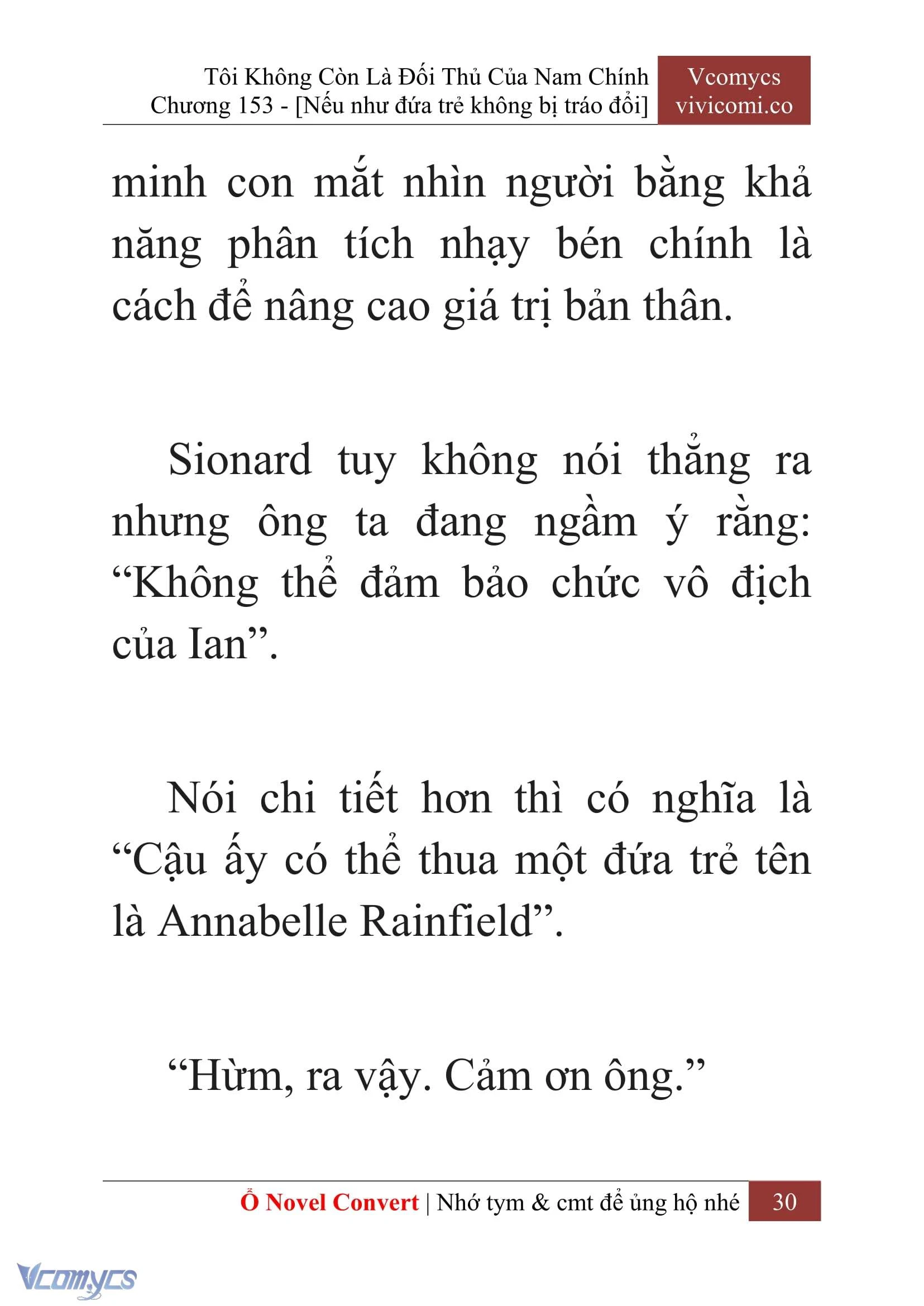 [Novel] Tôi Không Còn Là Đối Thủ Của Nam Chính Chapter  153 - 32