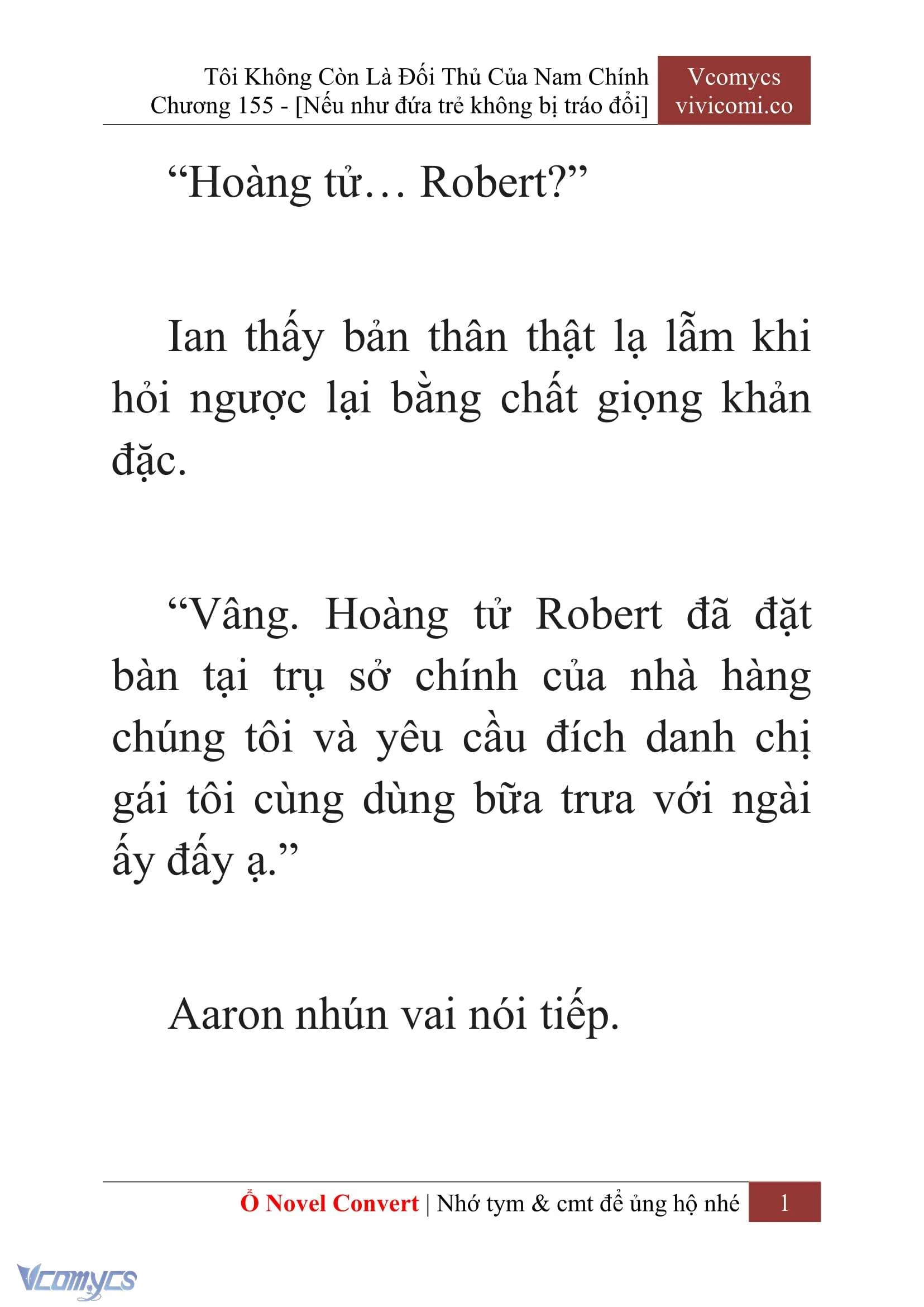 [Novel] Tôi Không Còn Là Đối Thủ Của Nam Chính Chapter  155 - 3