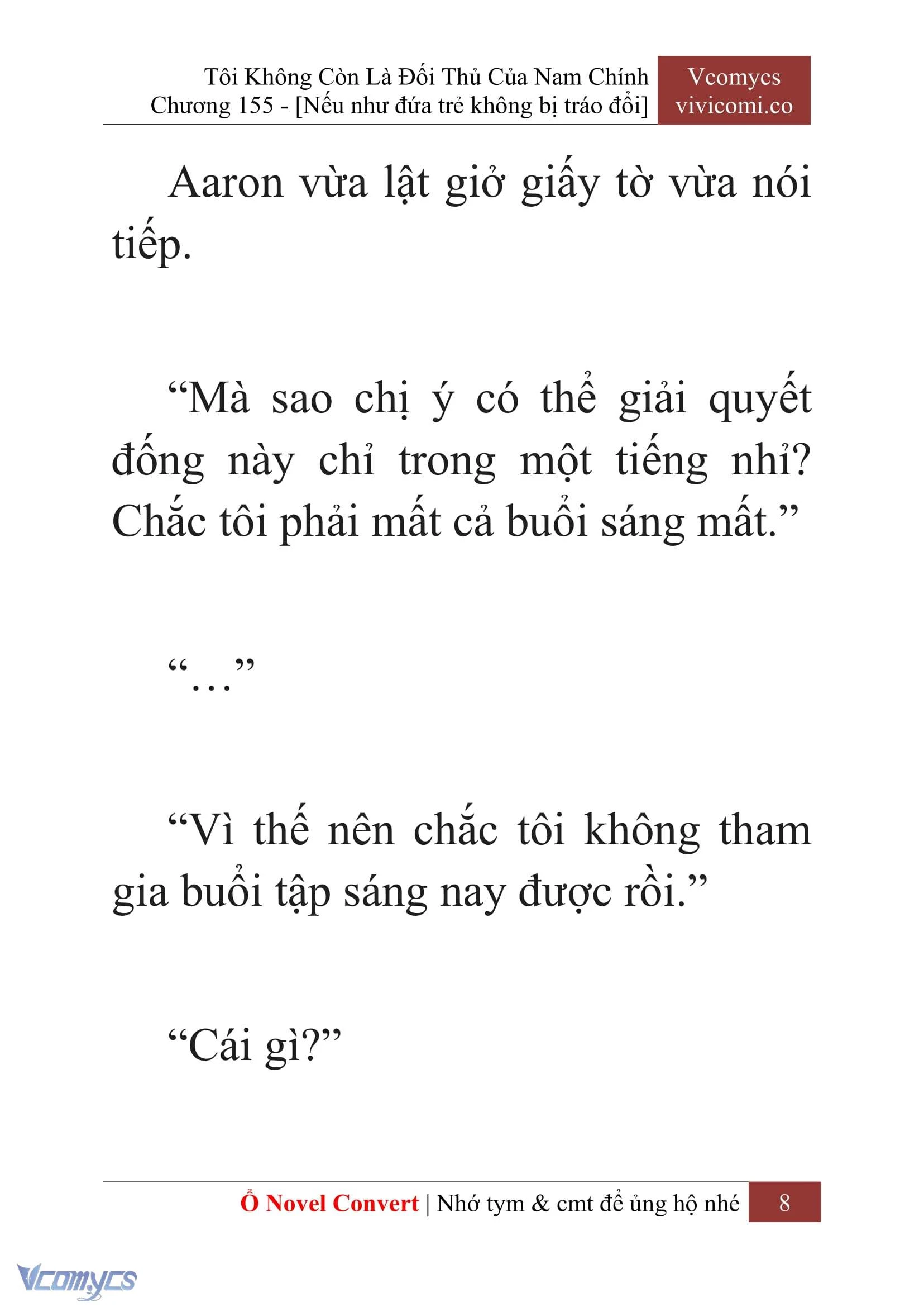 [Novel] Tôi Không Còn Là Đối Thủ Của Nam Chính Chapter  155 - 10