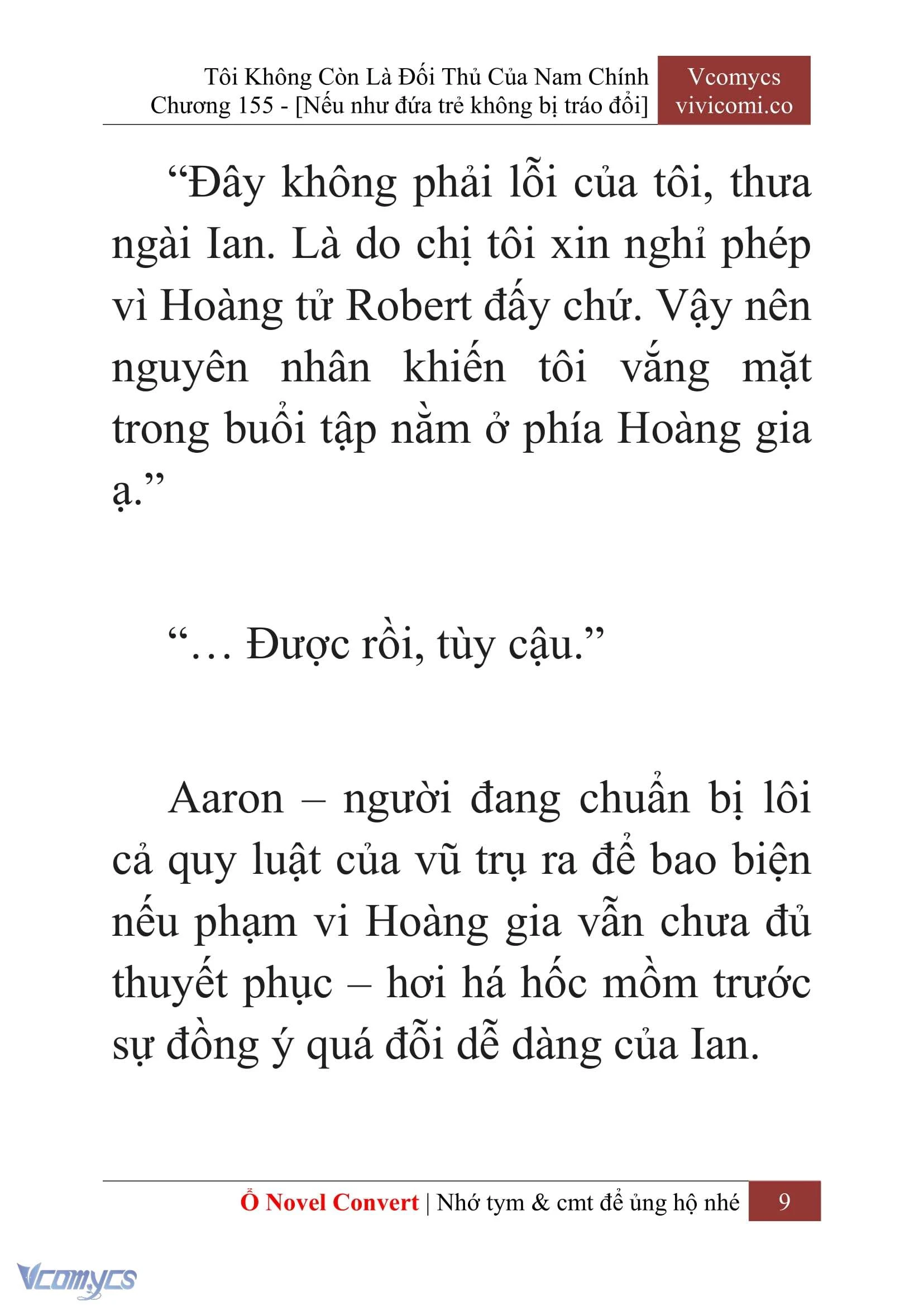 [Novel] Tôi Không Còn Là Đối Thủ Của Nam Chính Chapter  155 - 11