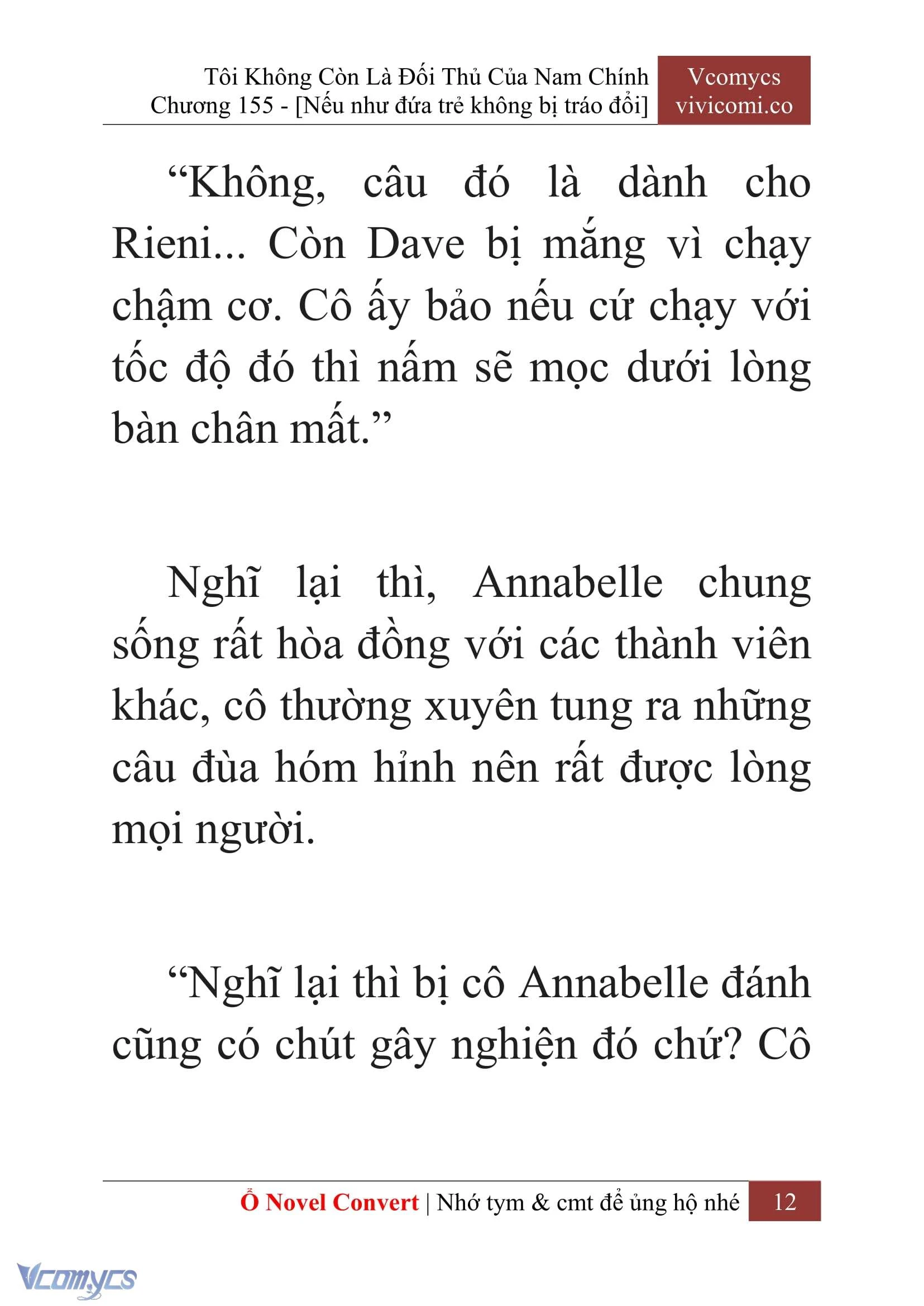 [Novel] Tôi Không Còn Là Đối Thủ Của Nam Chính Chapter  155 - 14