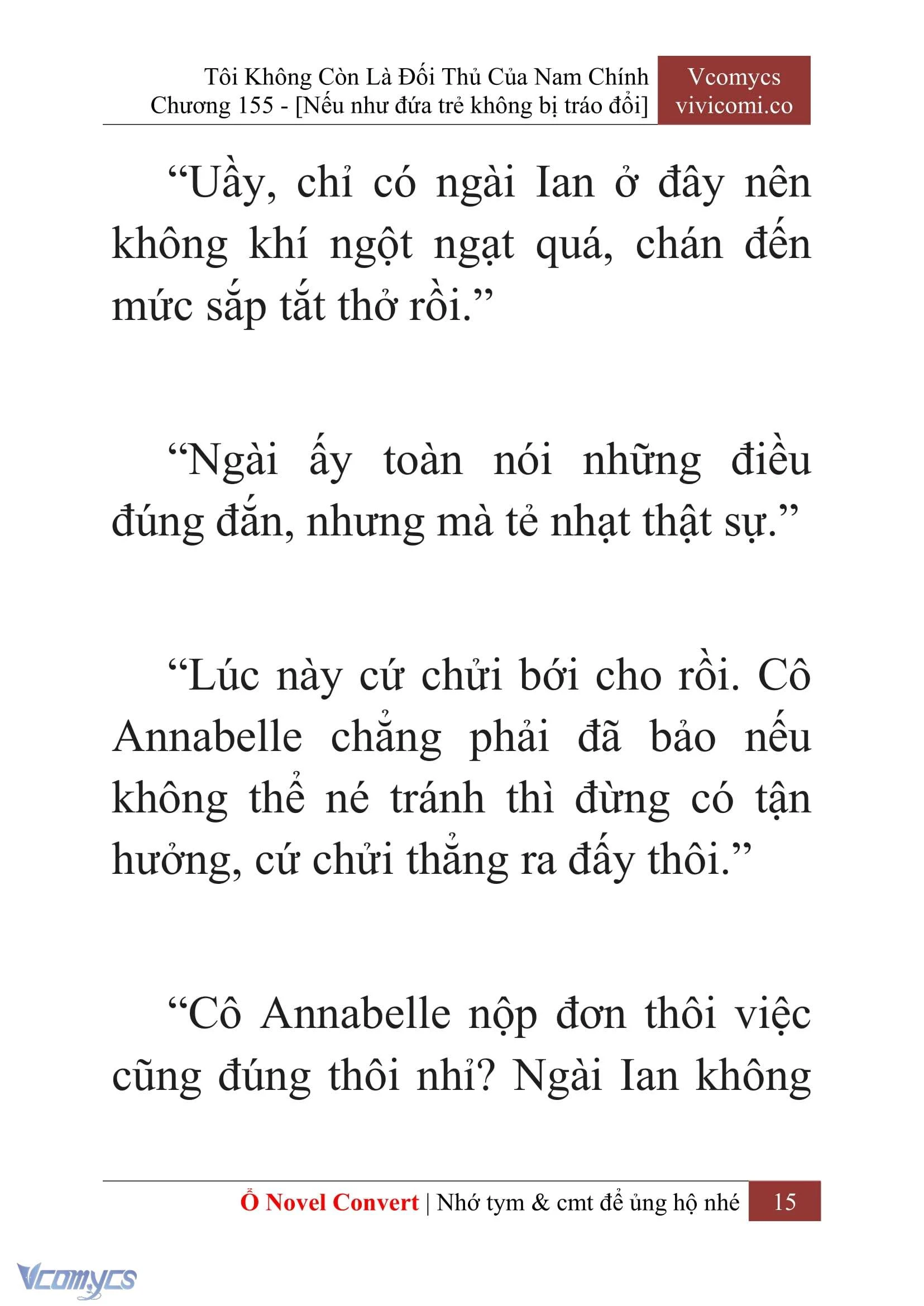 [Novel] Tôi Không Còn Là Đối Thủ Của Nam Chính Chapter  155 - 17